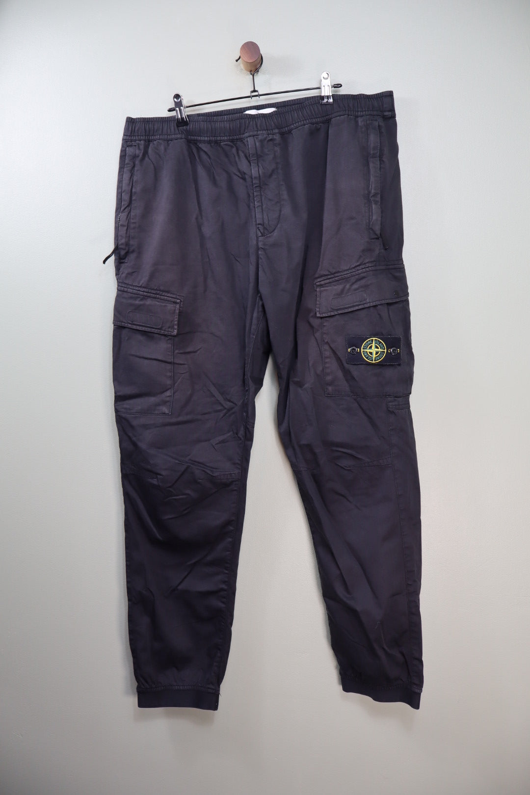 Stone Island Black RE-T Cargo Bottoms