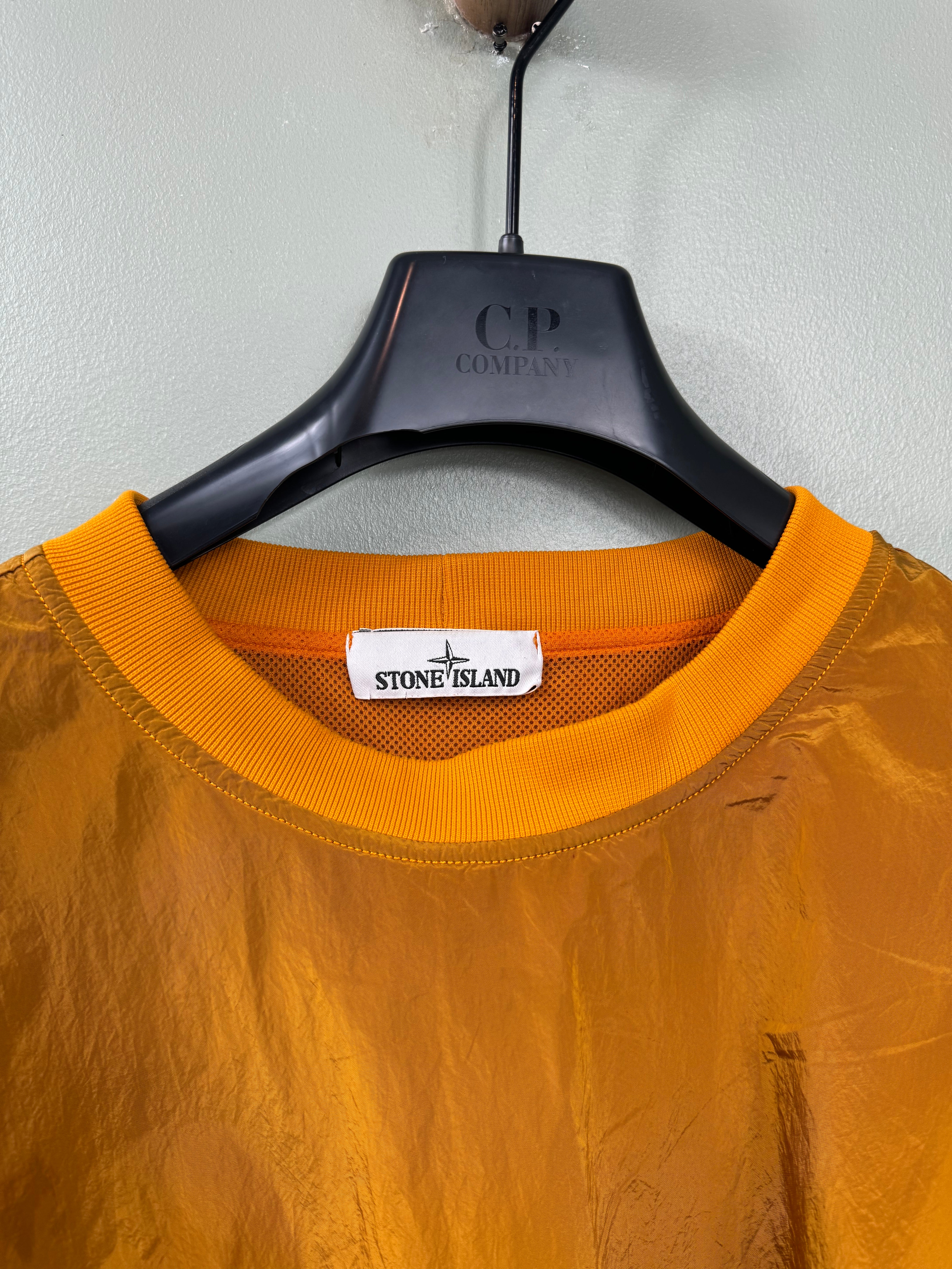 Stone Island Orange Nylon Metal Jumper
