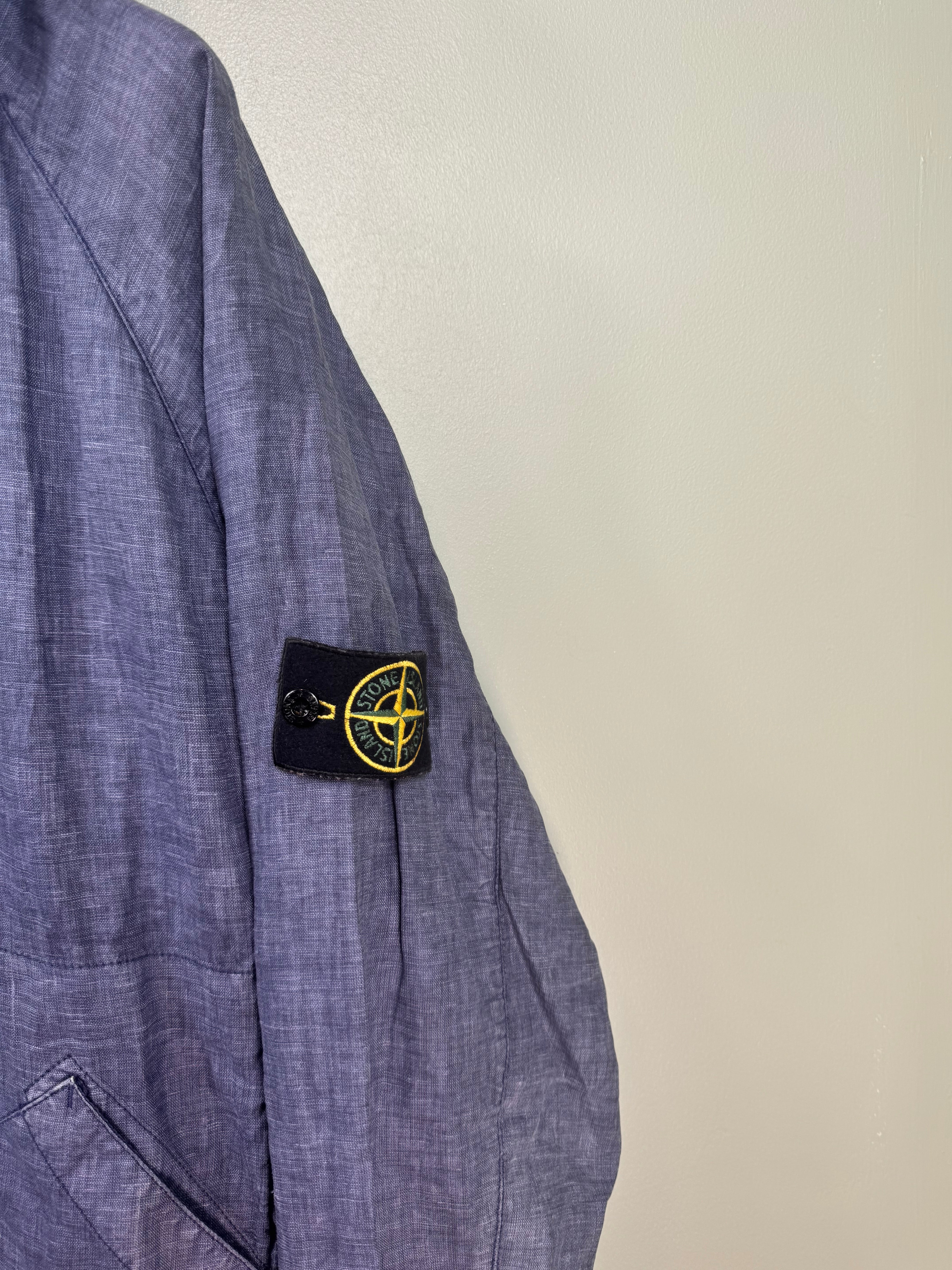 Stone Island Blue Denim Line Watro Tela Jacket