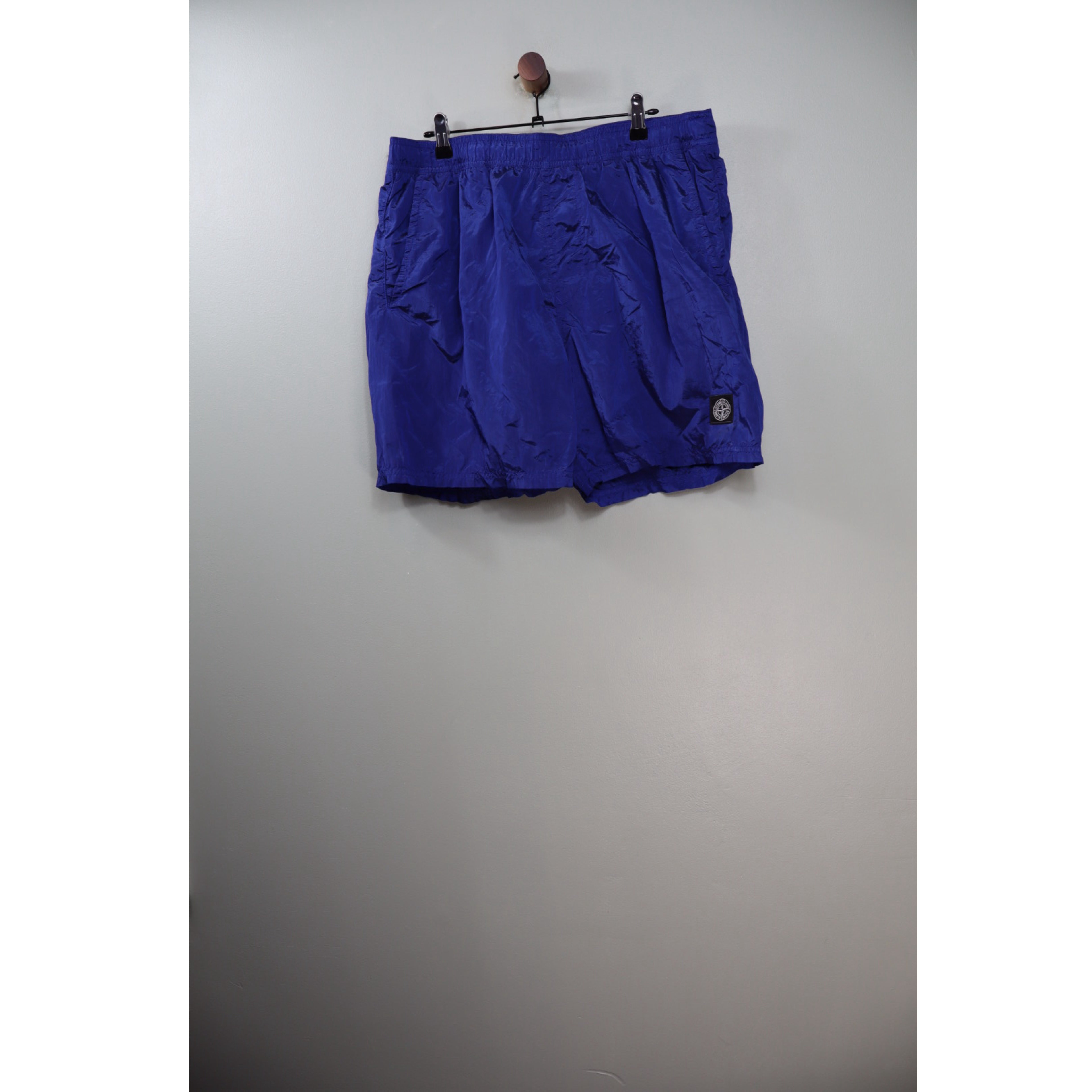 Stone Island Blue Nylon Metal Shorts