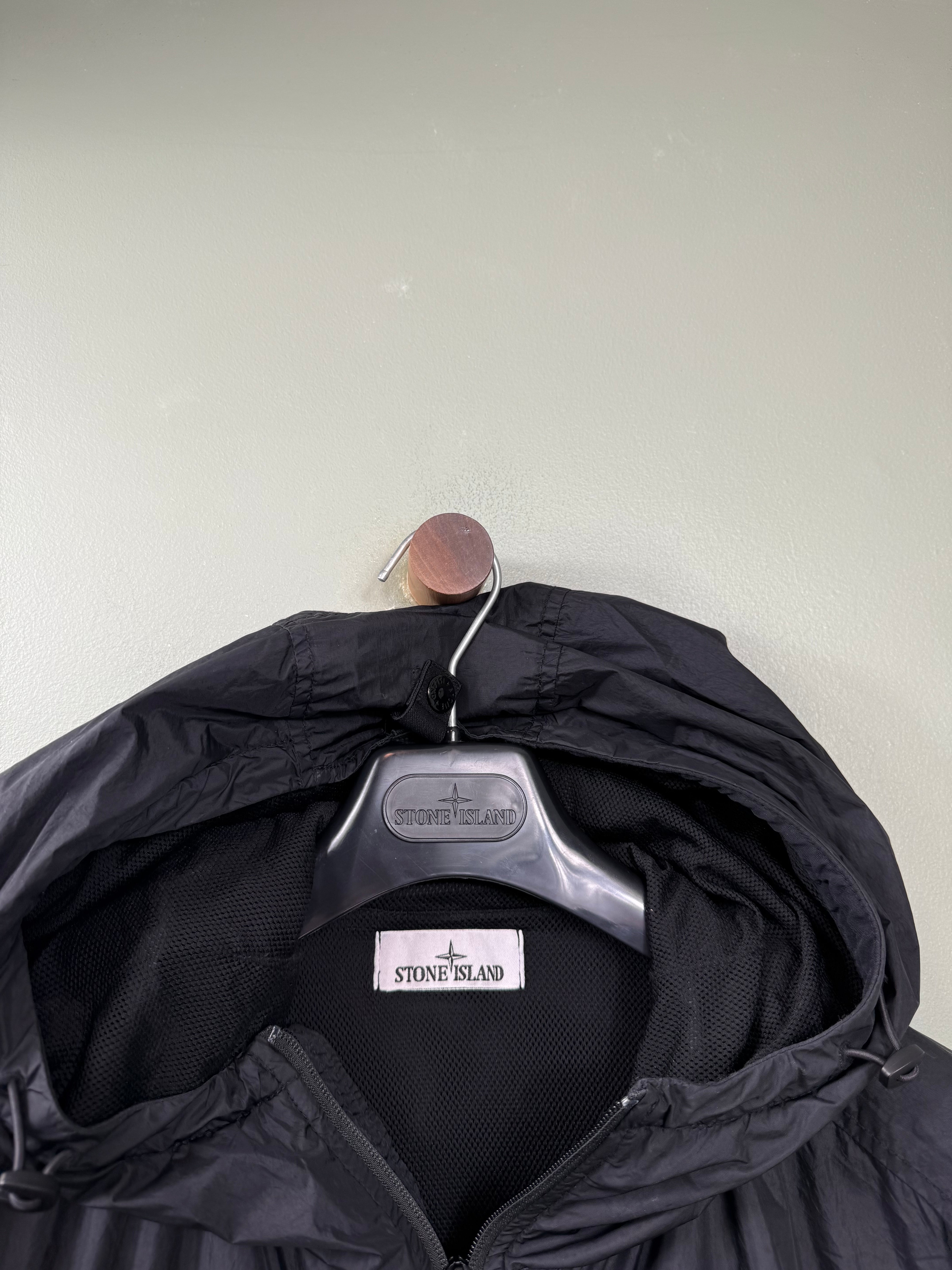 Stone Island Black Crinkle Reps Jacket