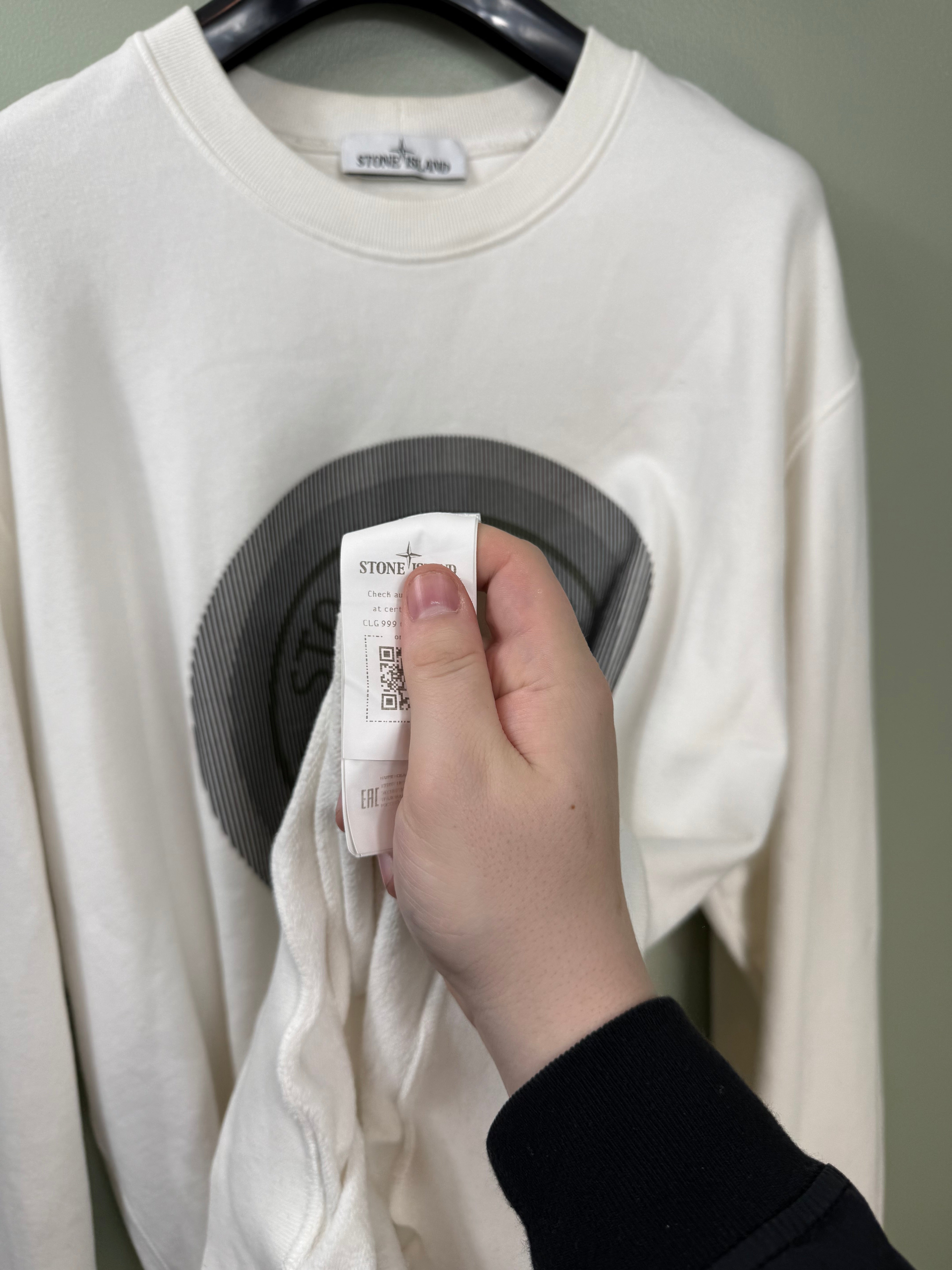 Stone Island White Jumper