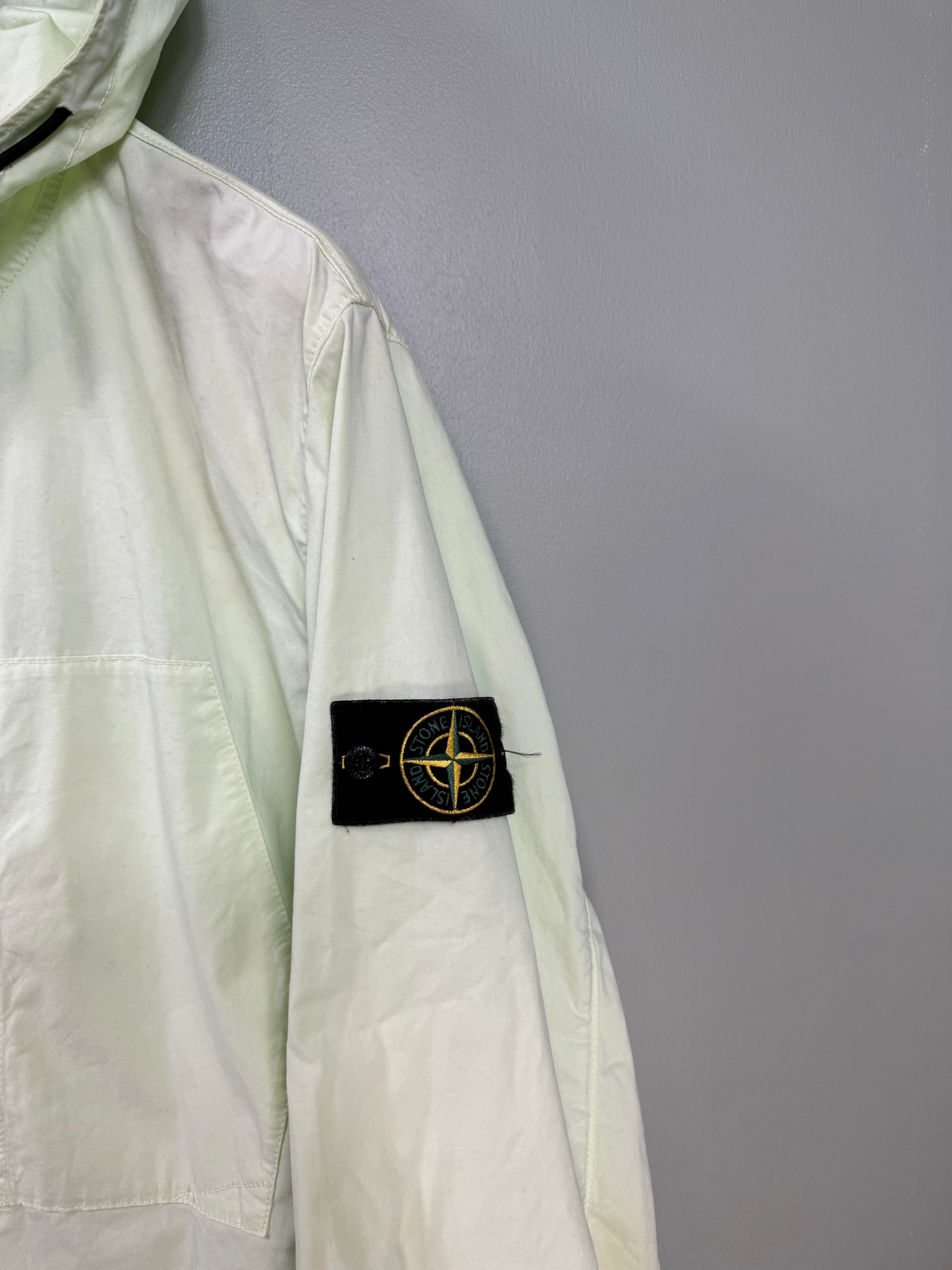 Stone Island Pastel Green Supima Cotton Twill Jacket