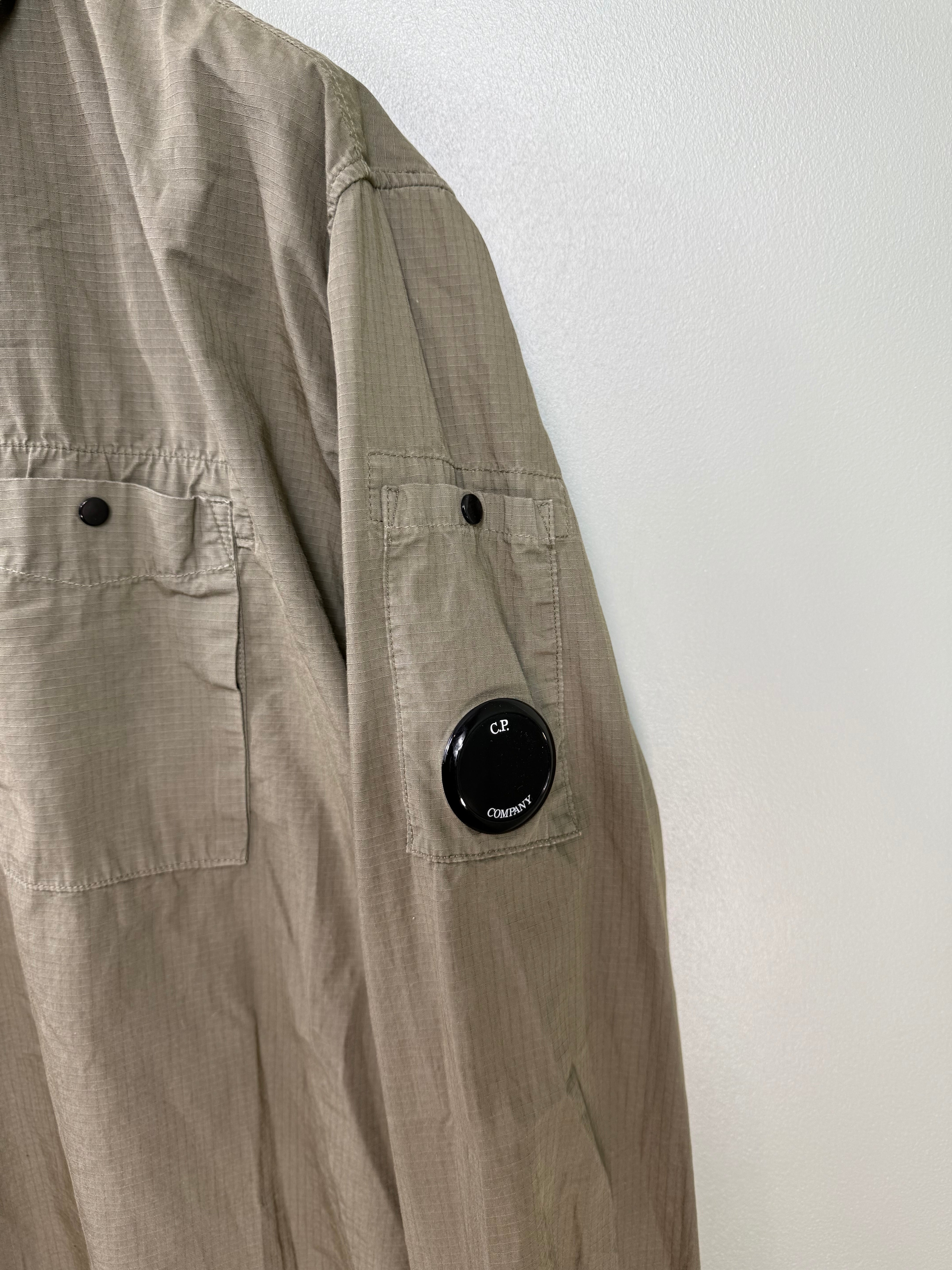 C.P. Company Khaki 1/4 Zip Overshirt