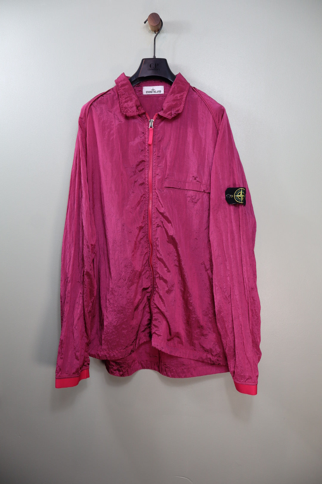 Stone Island Pink Nylon Metal Overshirt