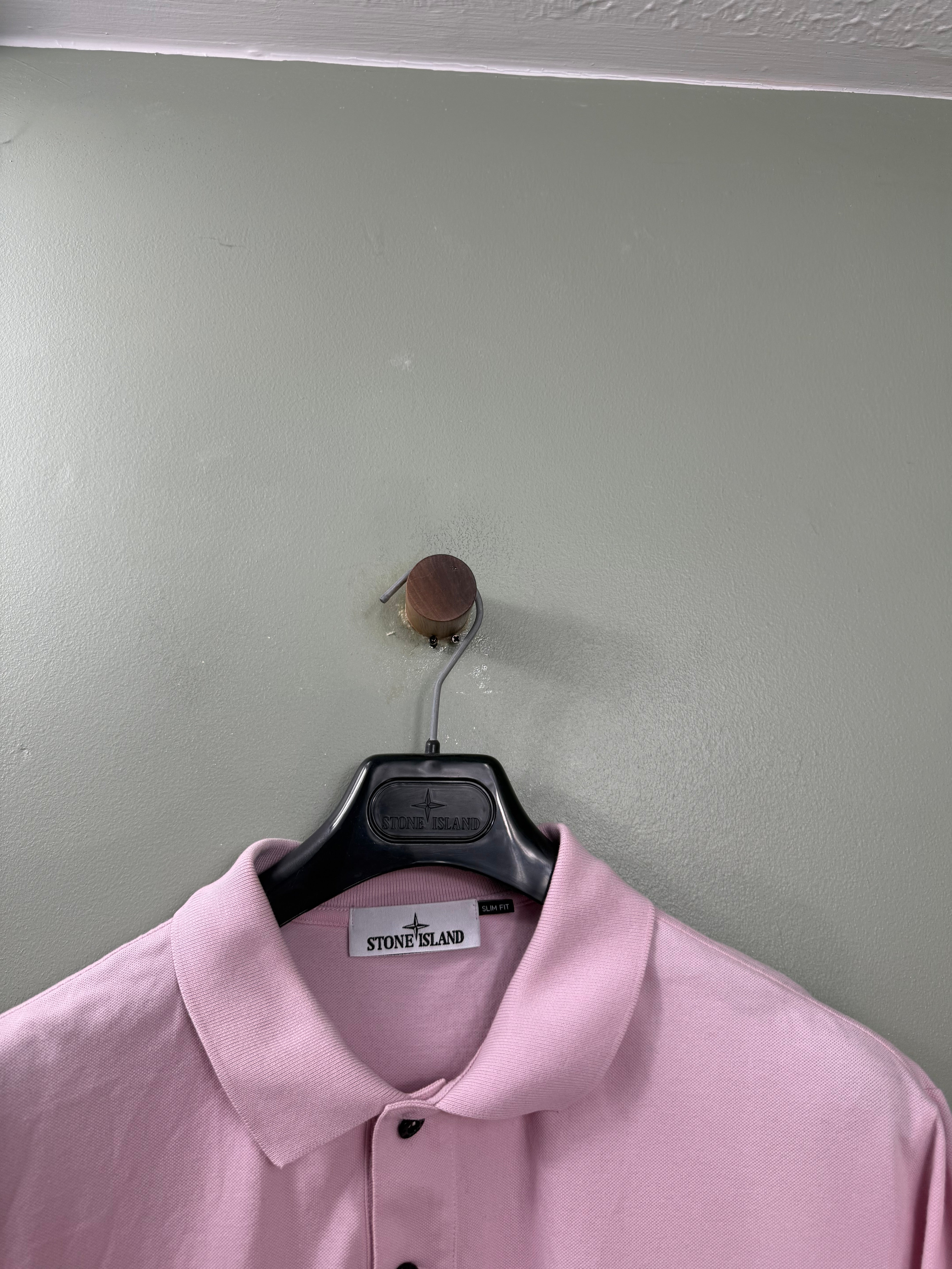 Stone Island Pink Slim Fit Polo