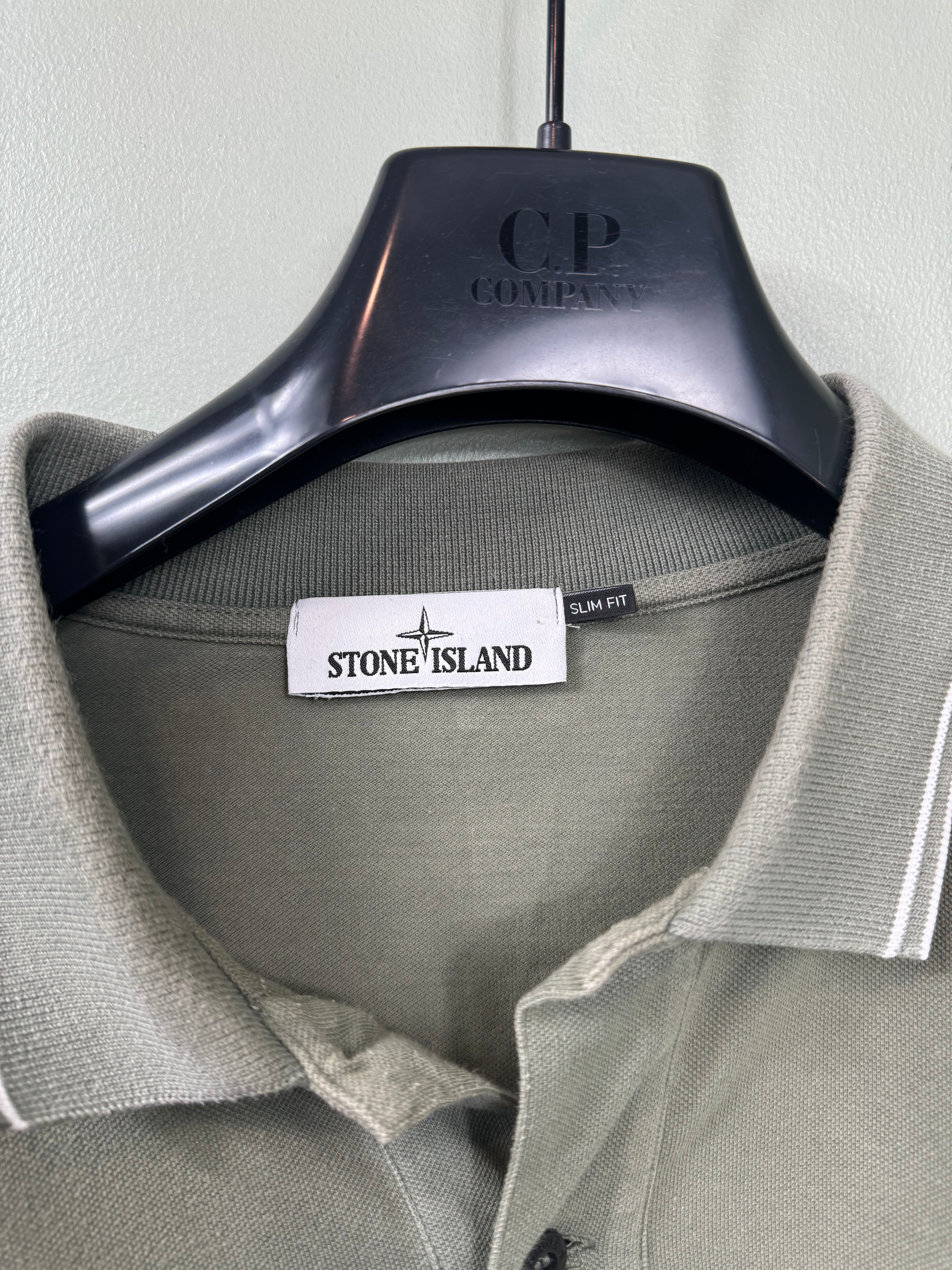 Stone Island Khaki Polo