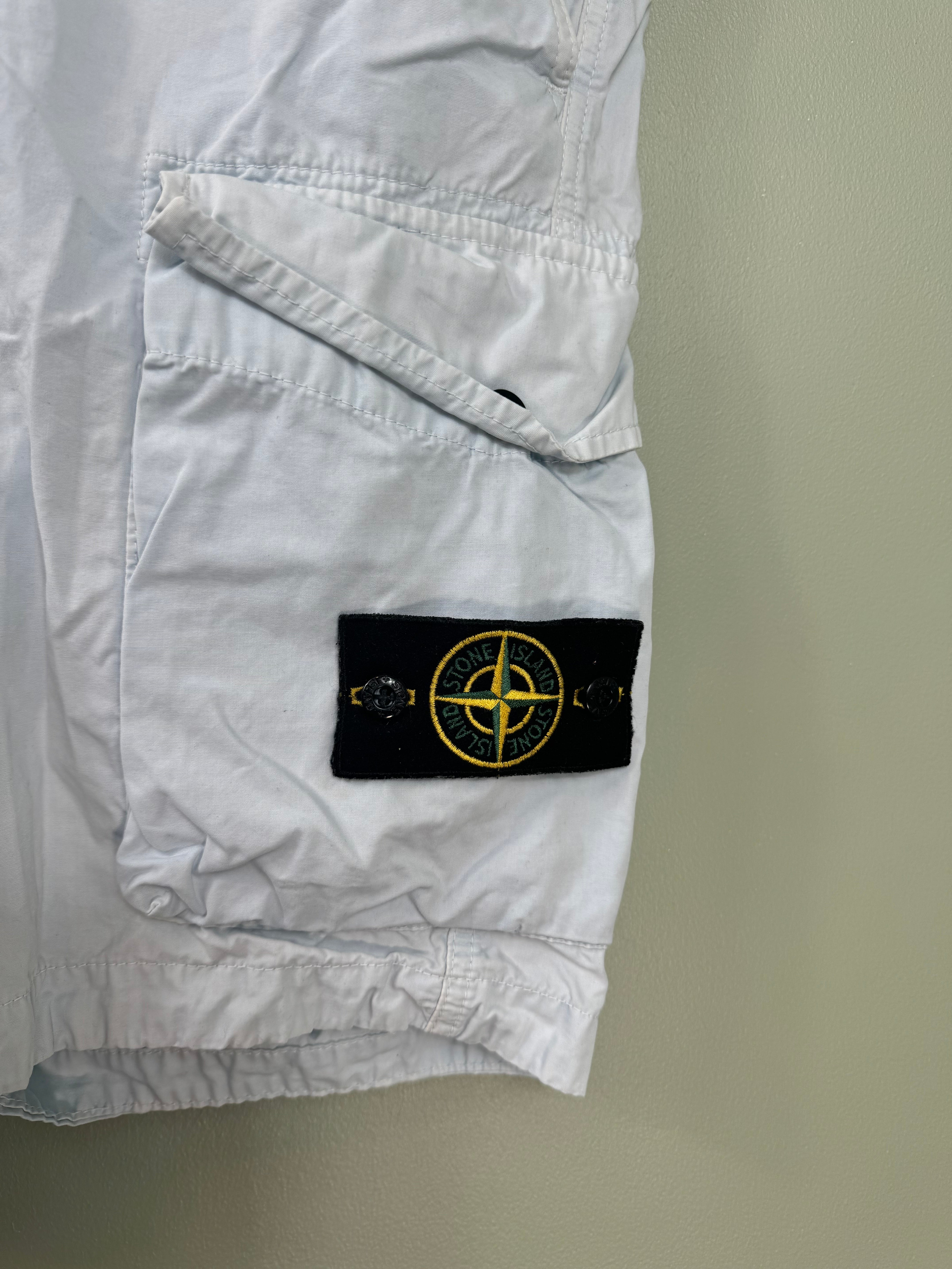 Stone Island Baby Blue SL Cargo Shorts