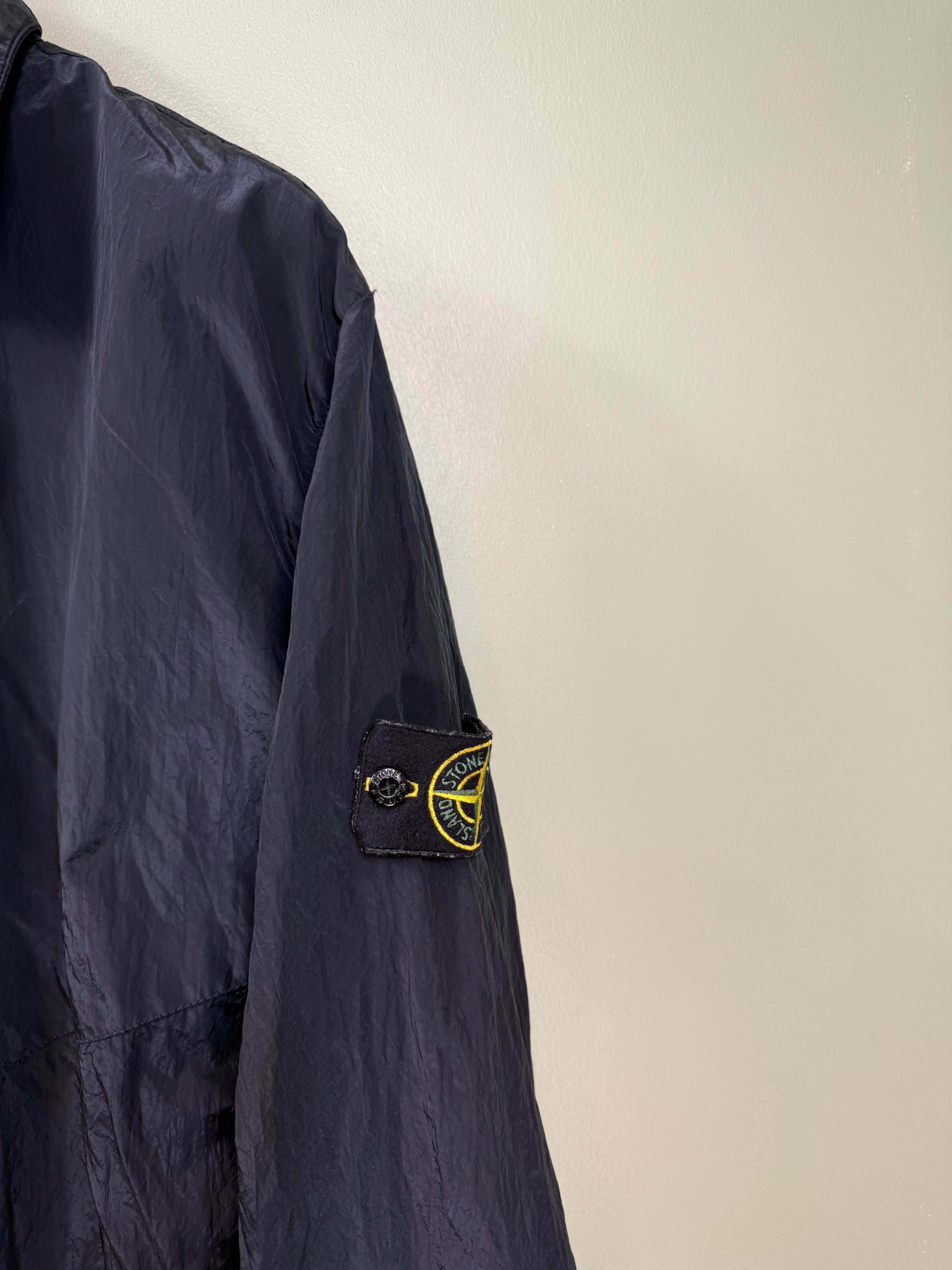 Stone Island Navy Nylon Metal Overshirt