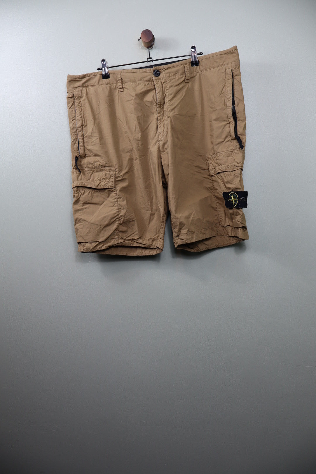 Stone Island Khaki SL Cargo Shorts