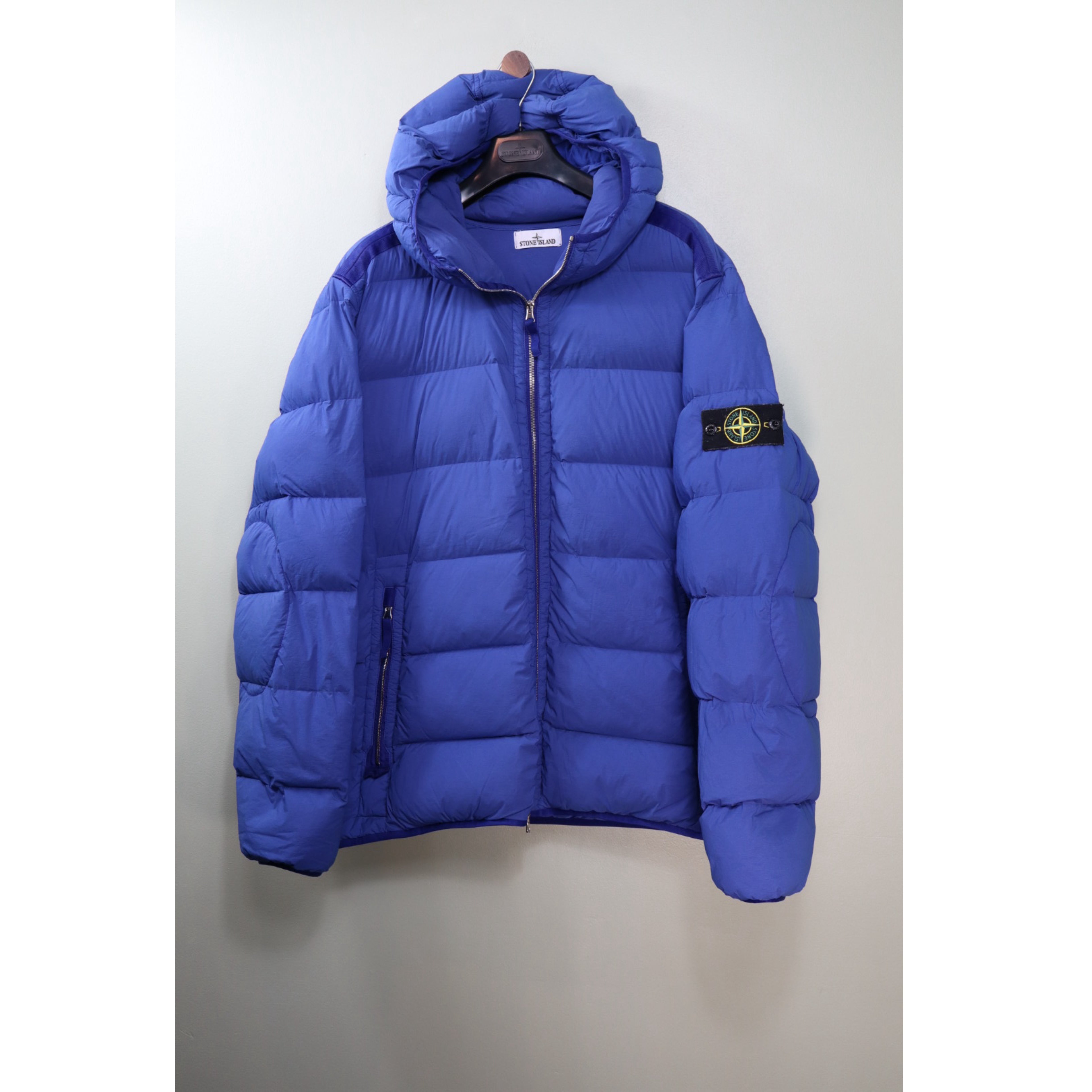 Stone Island Blue Seamless Tunnel Down Jacket