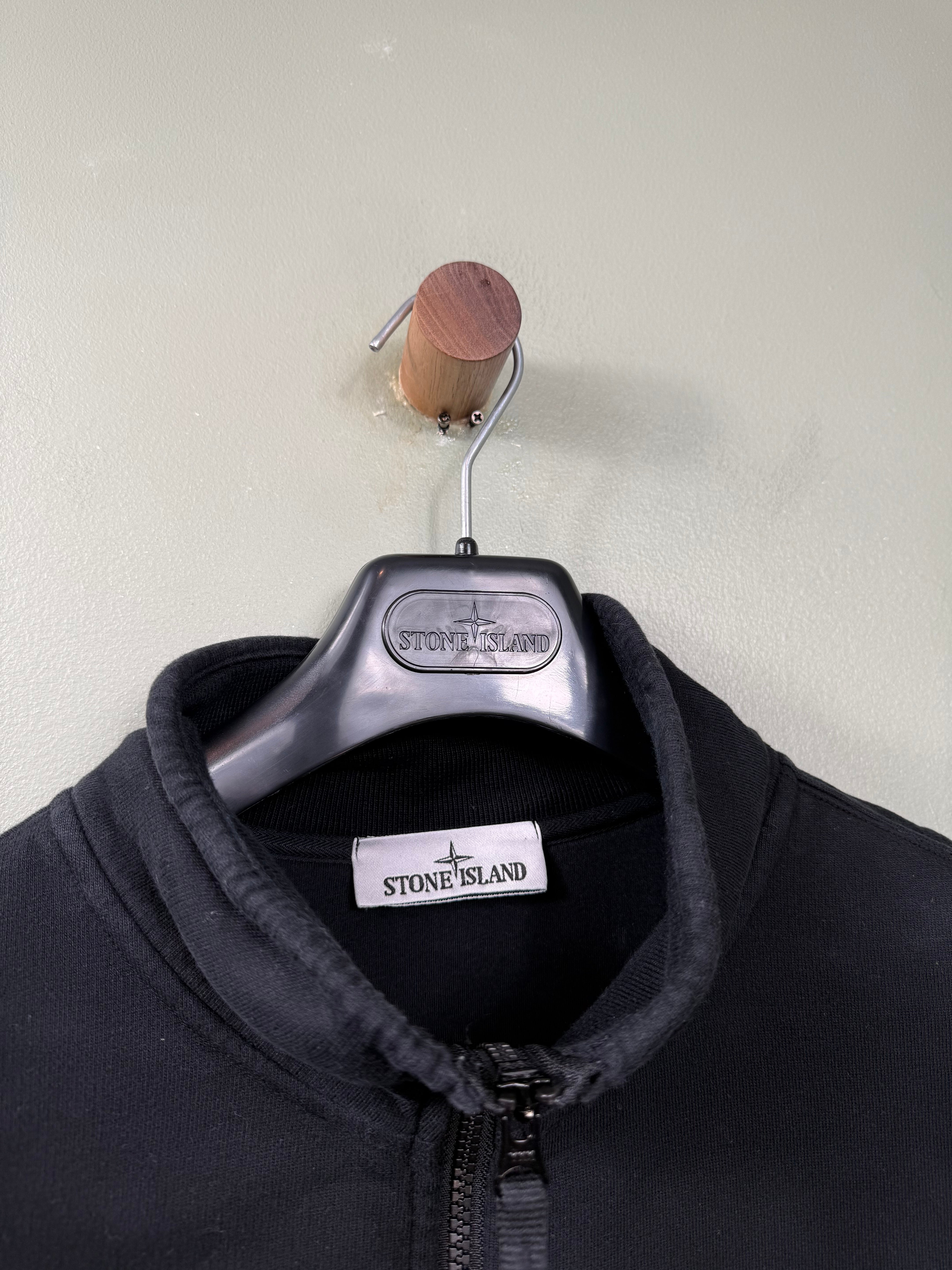 Stone Island Black 1/4 Zip Jumper