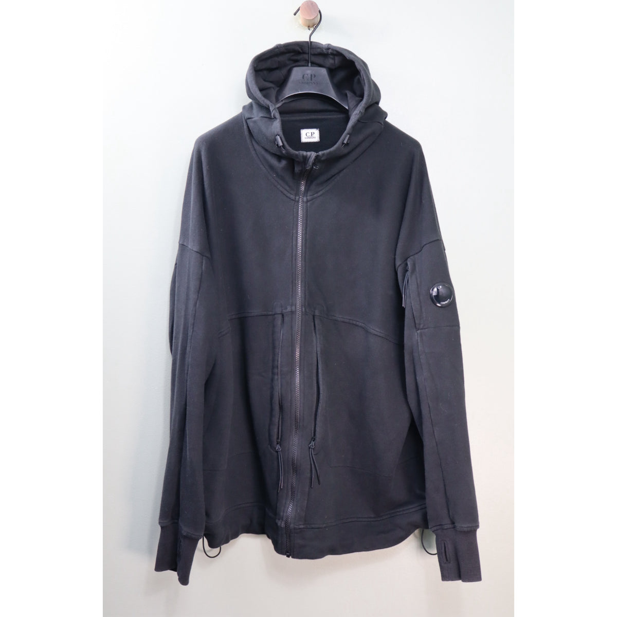 C.P. Company Black Full Zip Hoodie