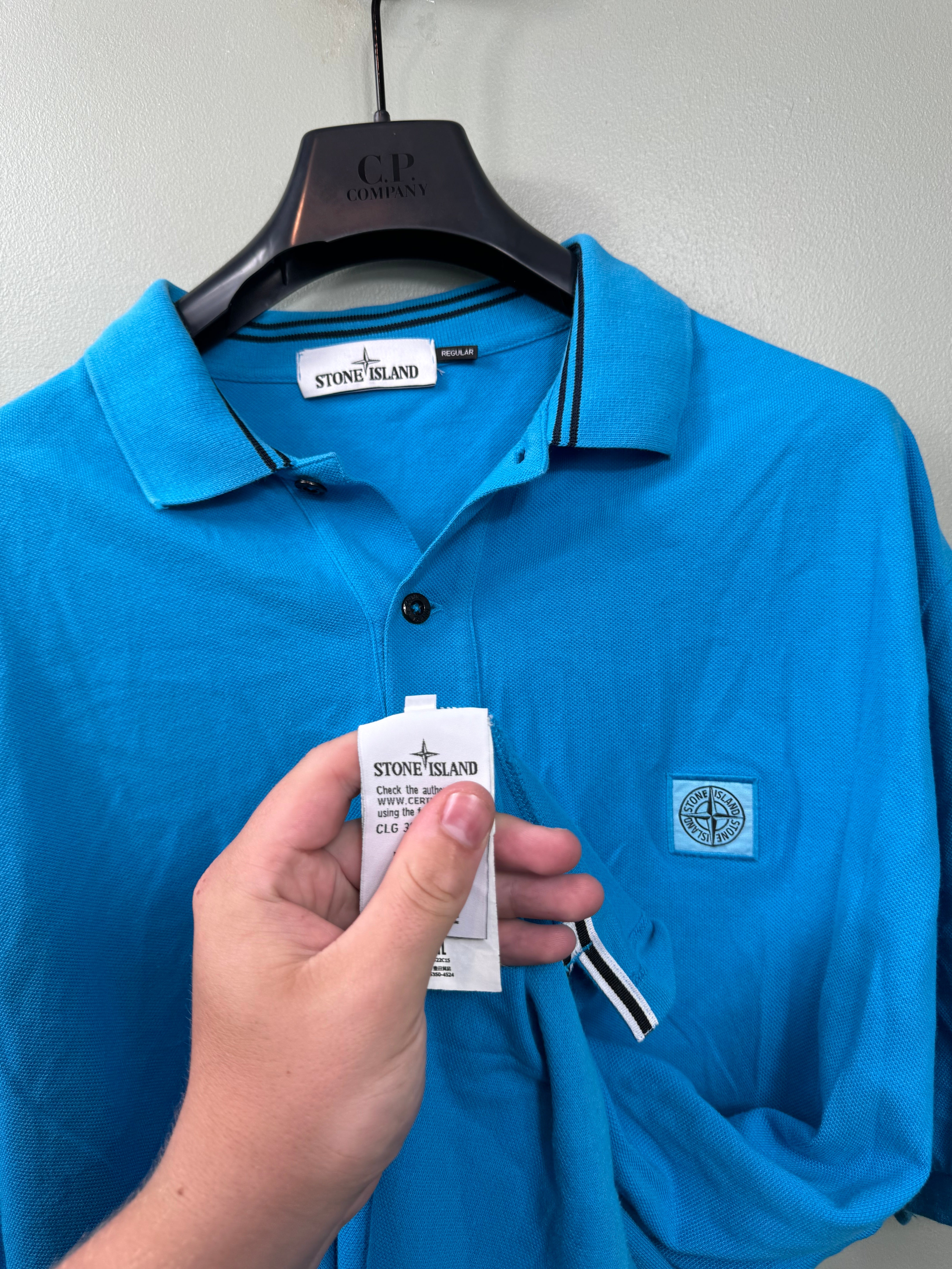 Stone Island Blue Polo