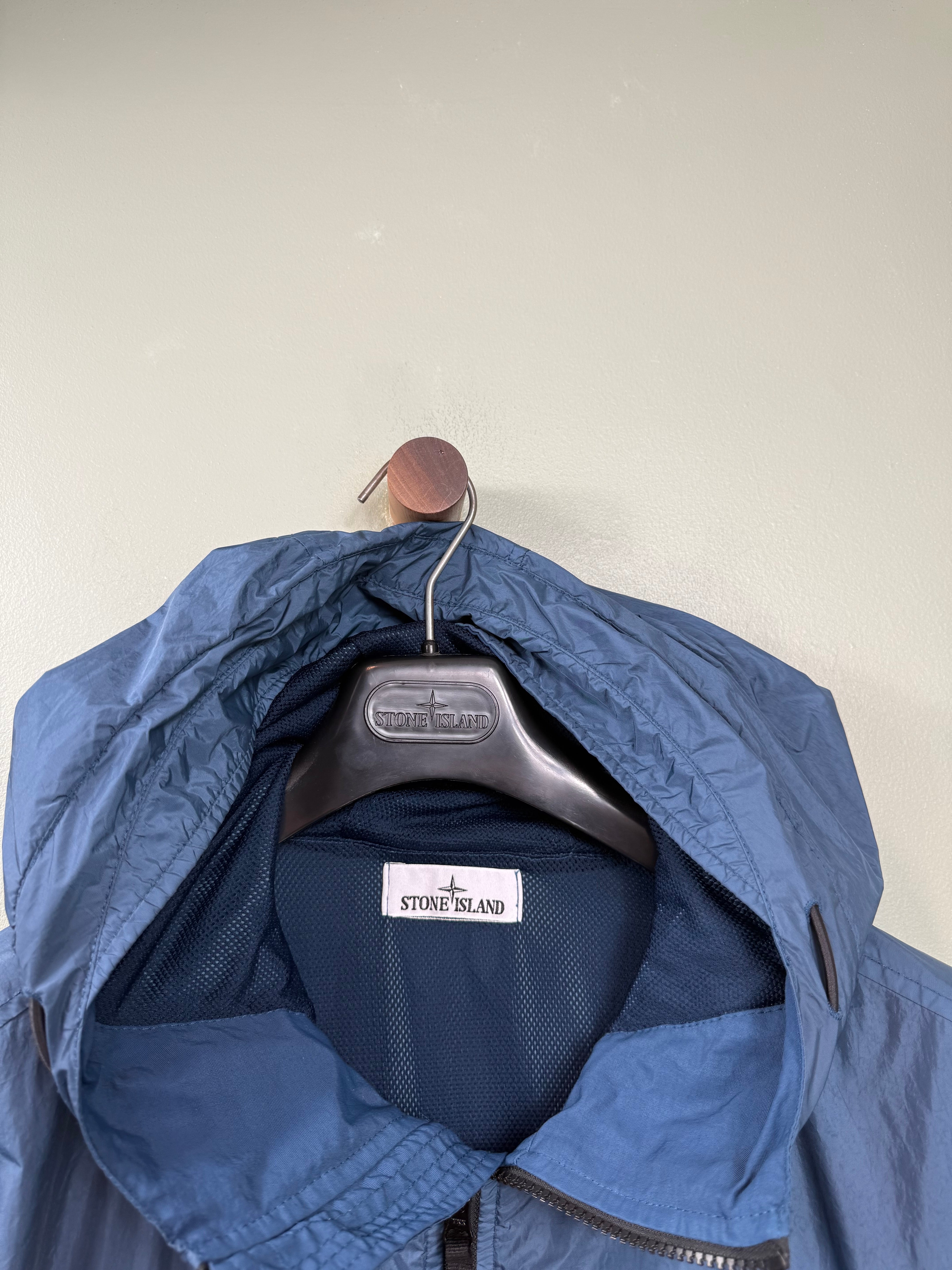 Stone Island Blue Crinkle Reps Jacket