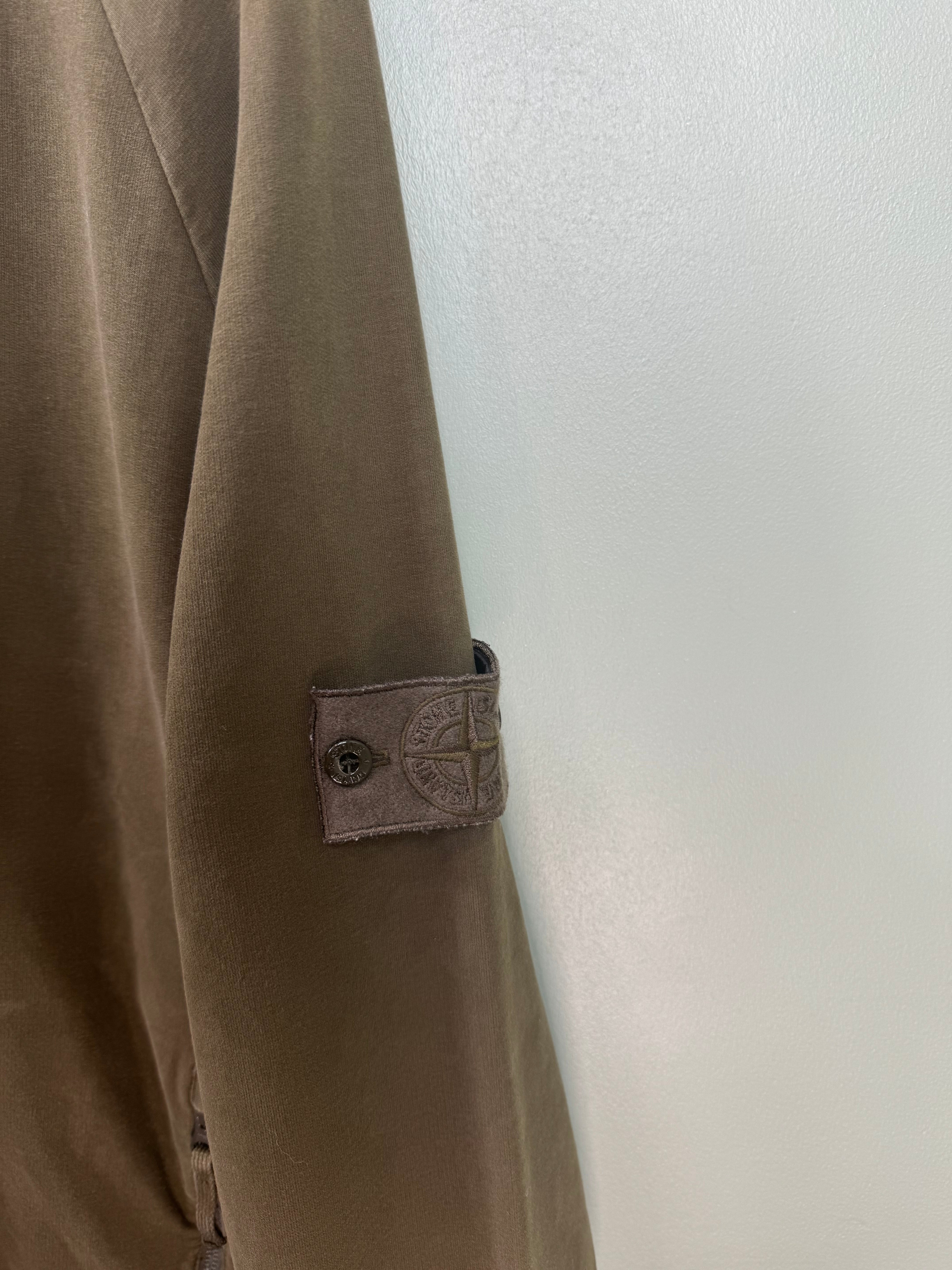 Stone Island Khaki Ghost Zipped Jumper