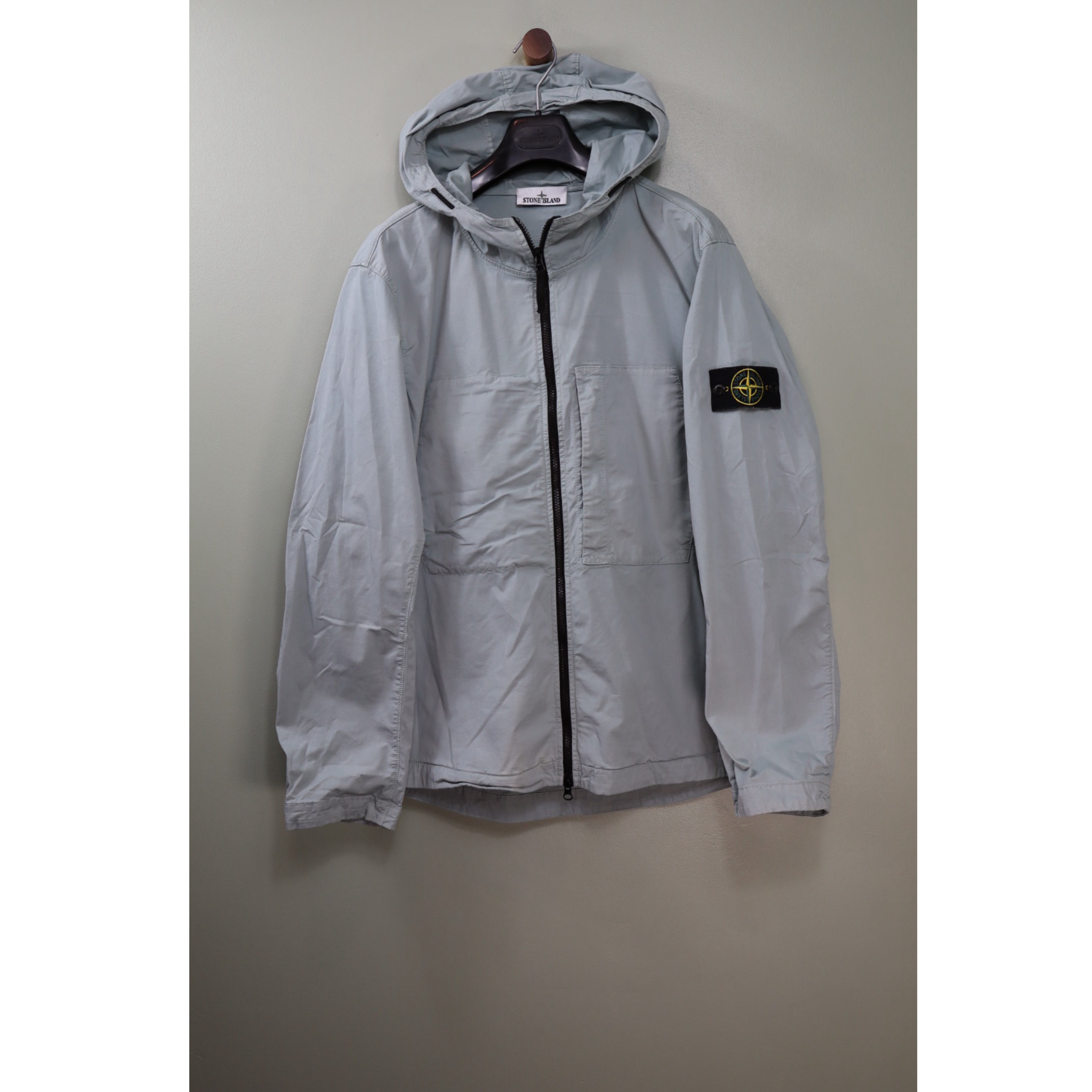 Stone Island Grey Supima Cotton Twill Jacket