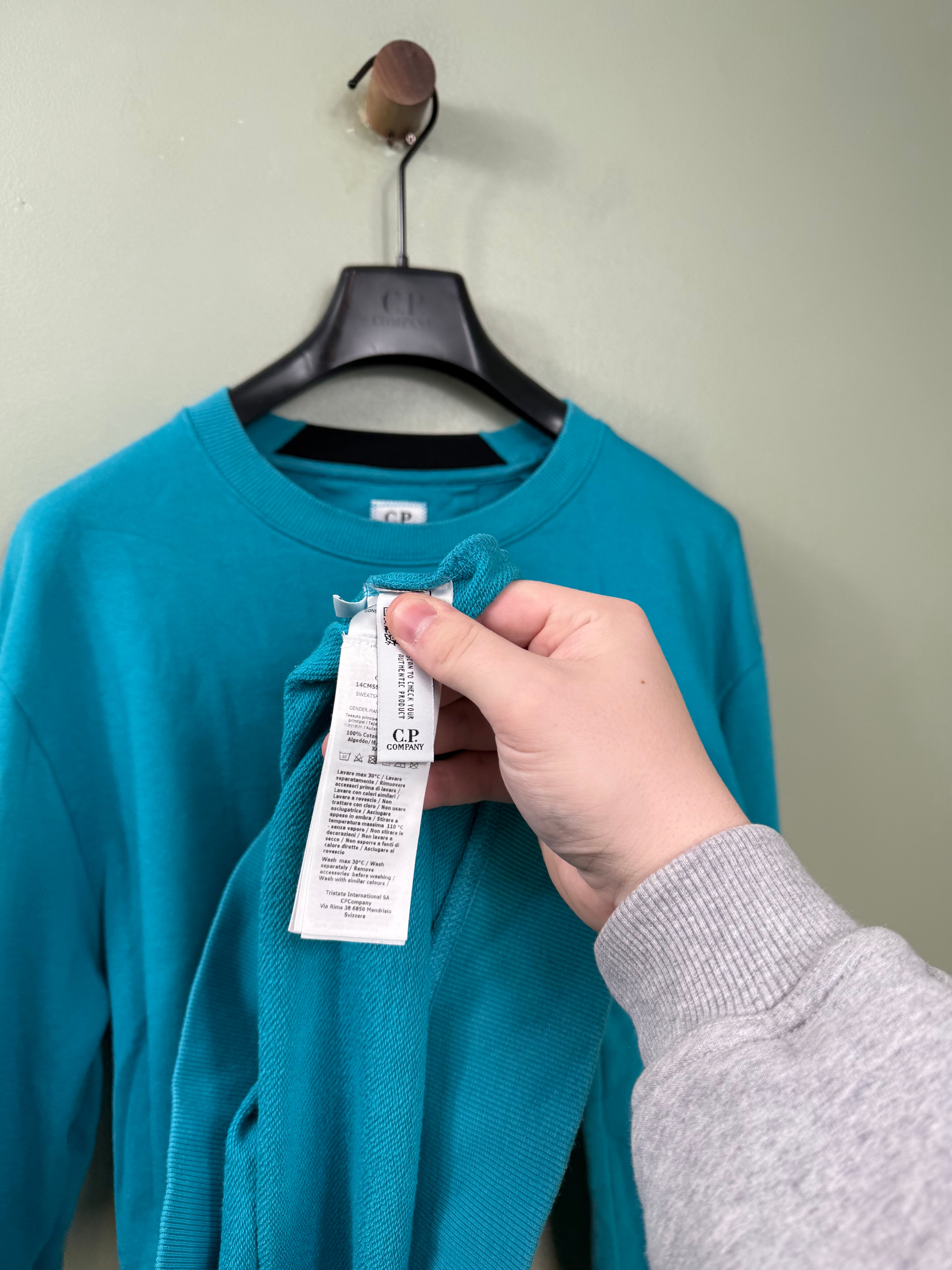 C.P. Company Aqua Blue Jumper