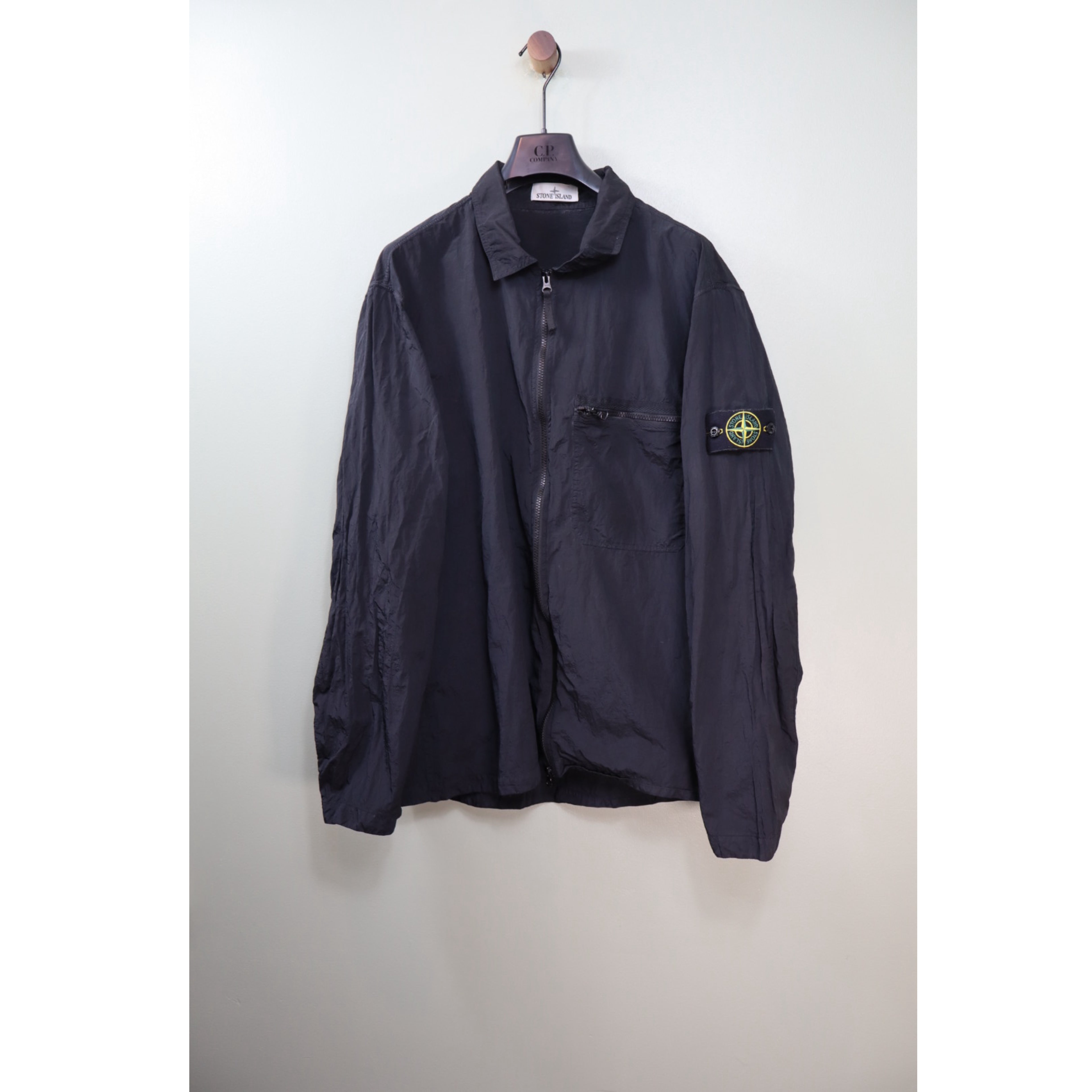 Stone Island Black Nylon Metal Overshirt