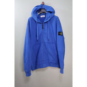 Stone Island Blue Zipped Hoodie
