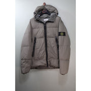 Stone Island Khaki Crinkle Reps Down Jacket