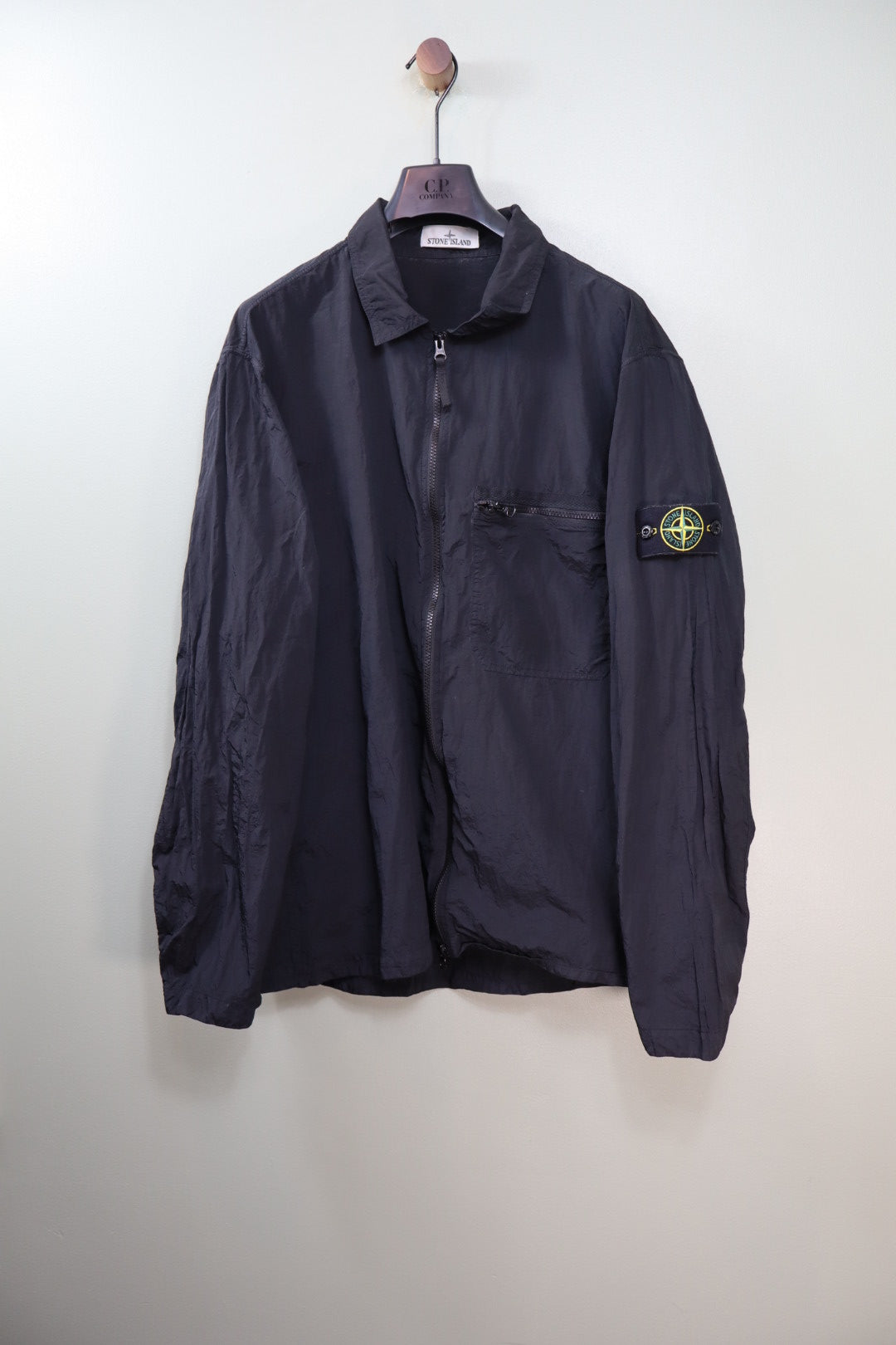 Stone Island Black Nylon Metal Overshirt