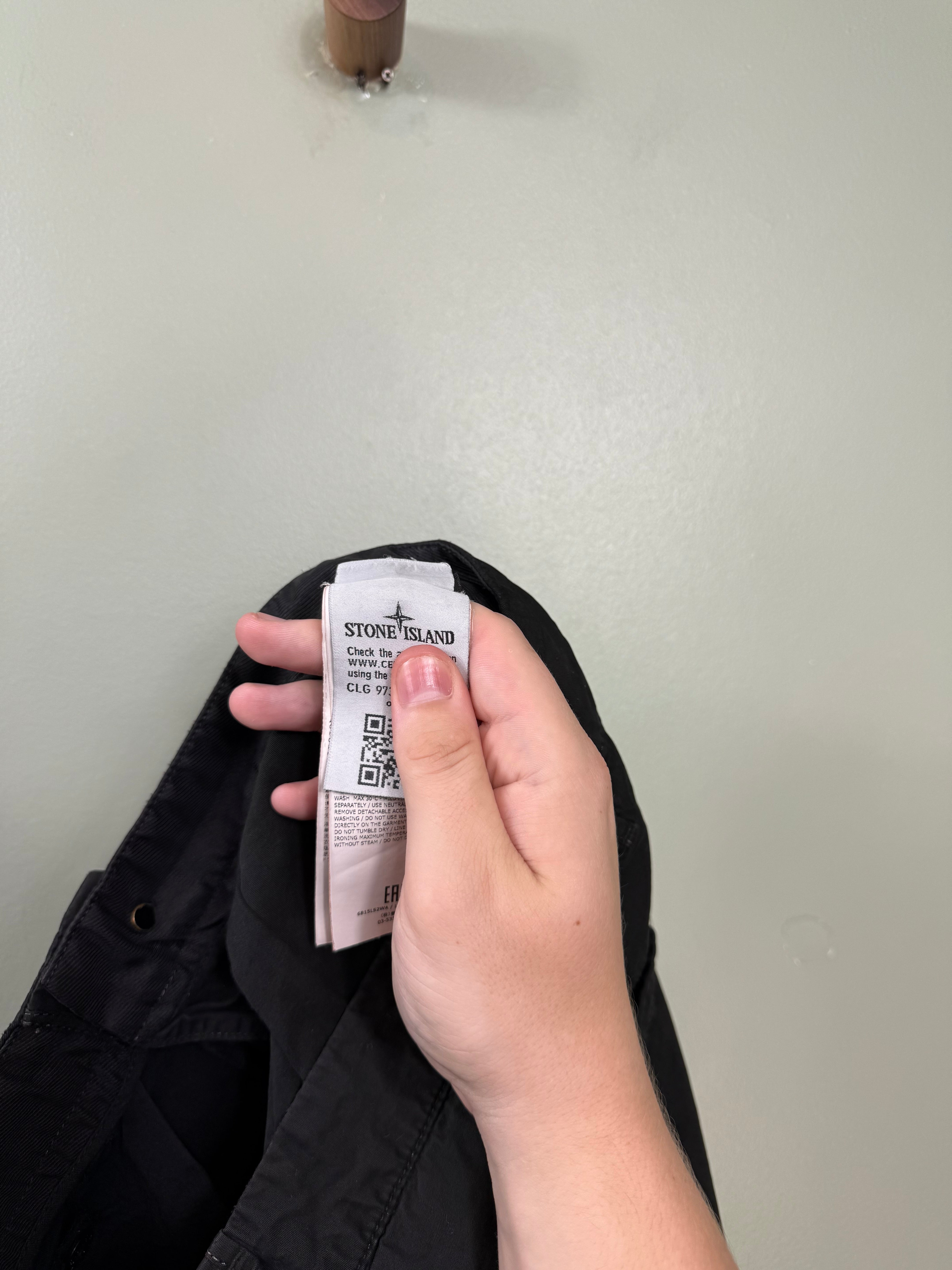 Stone Island Black SL Cargo Shorts