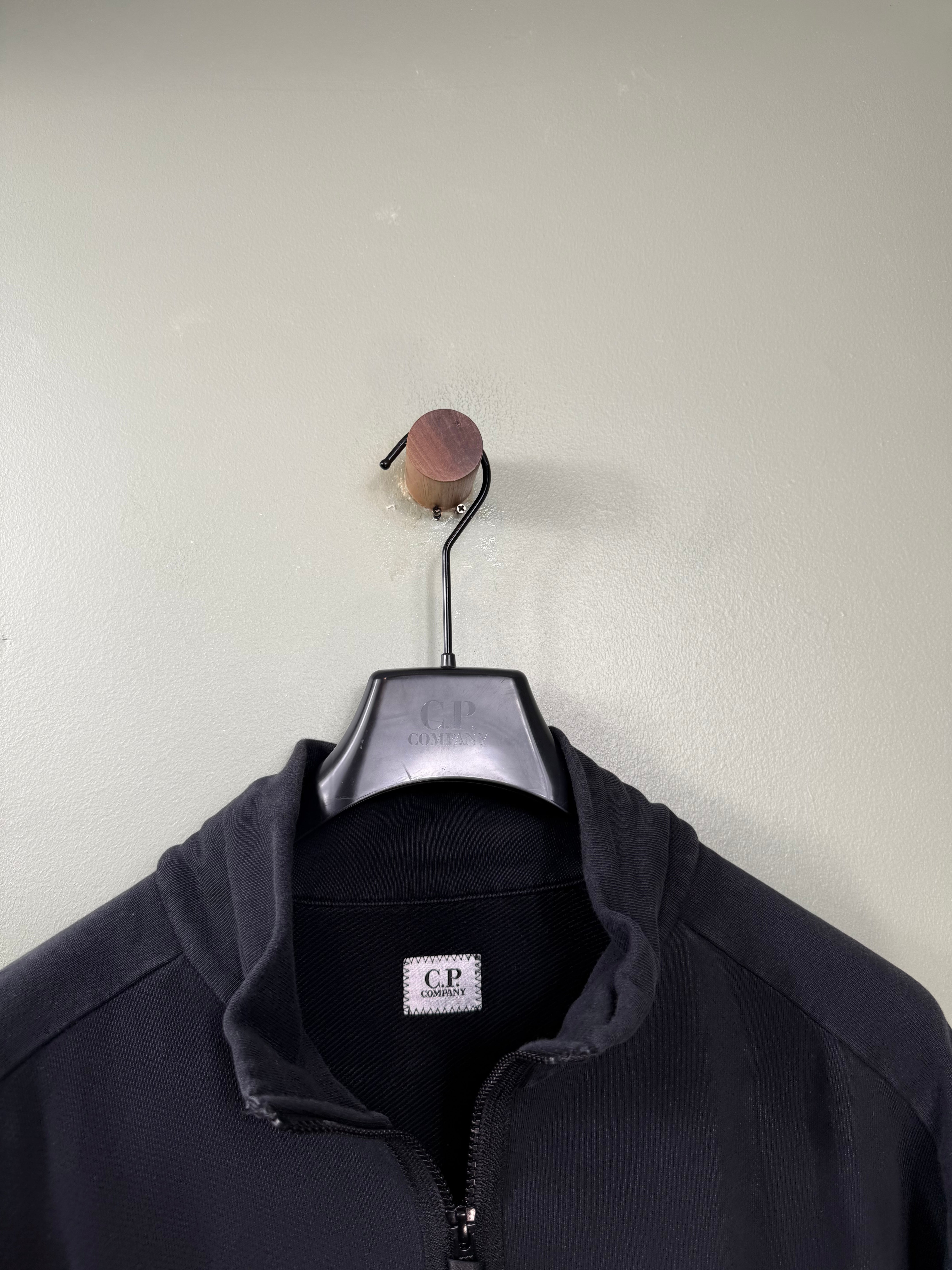C.P. Company Black 1/4 Zip Jumper