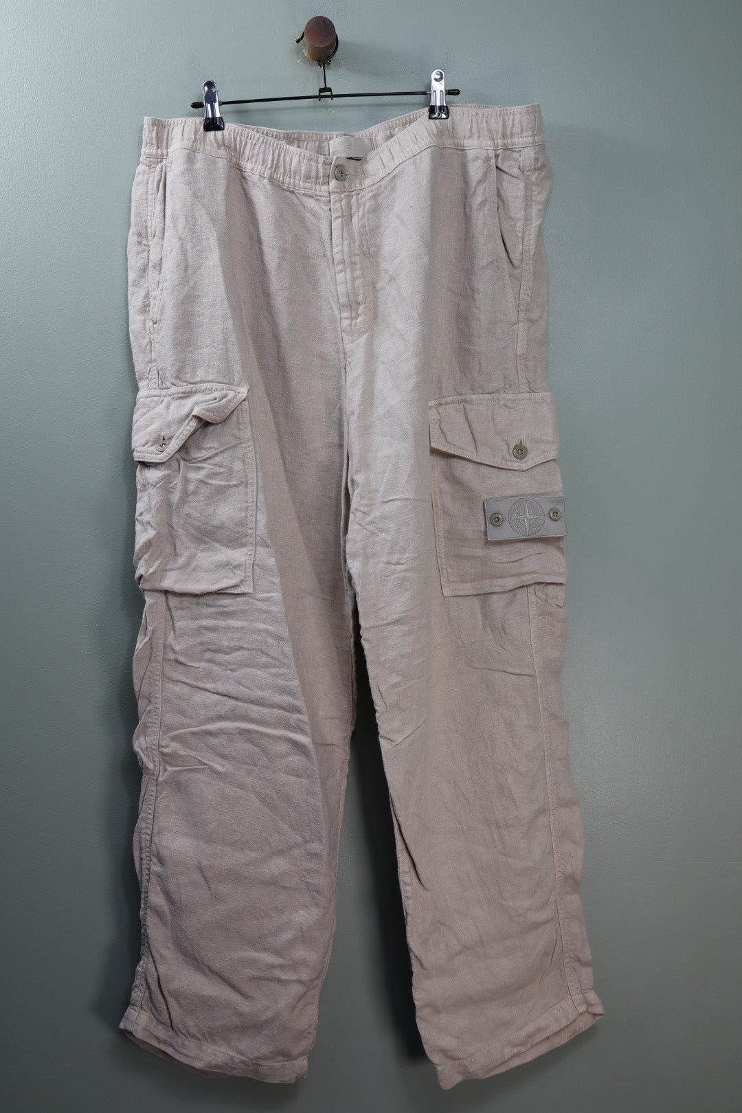 Stone Island Beige RE Ghost Cargo Bottoms