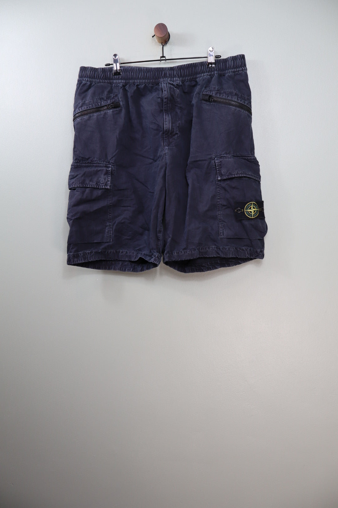 Stone Island Black CO Cargo Shorts
