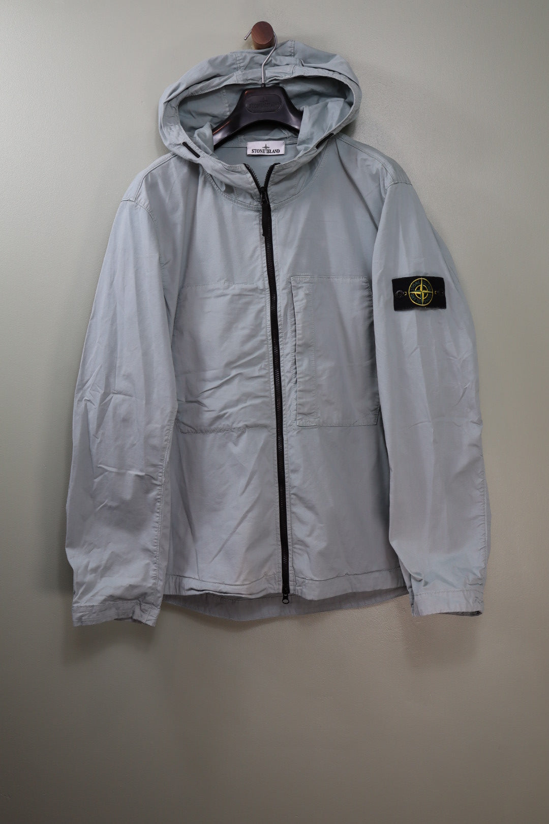 Stone Island Grey Supima Cotton Twill Jacket