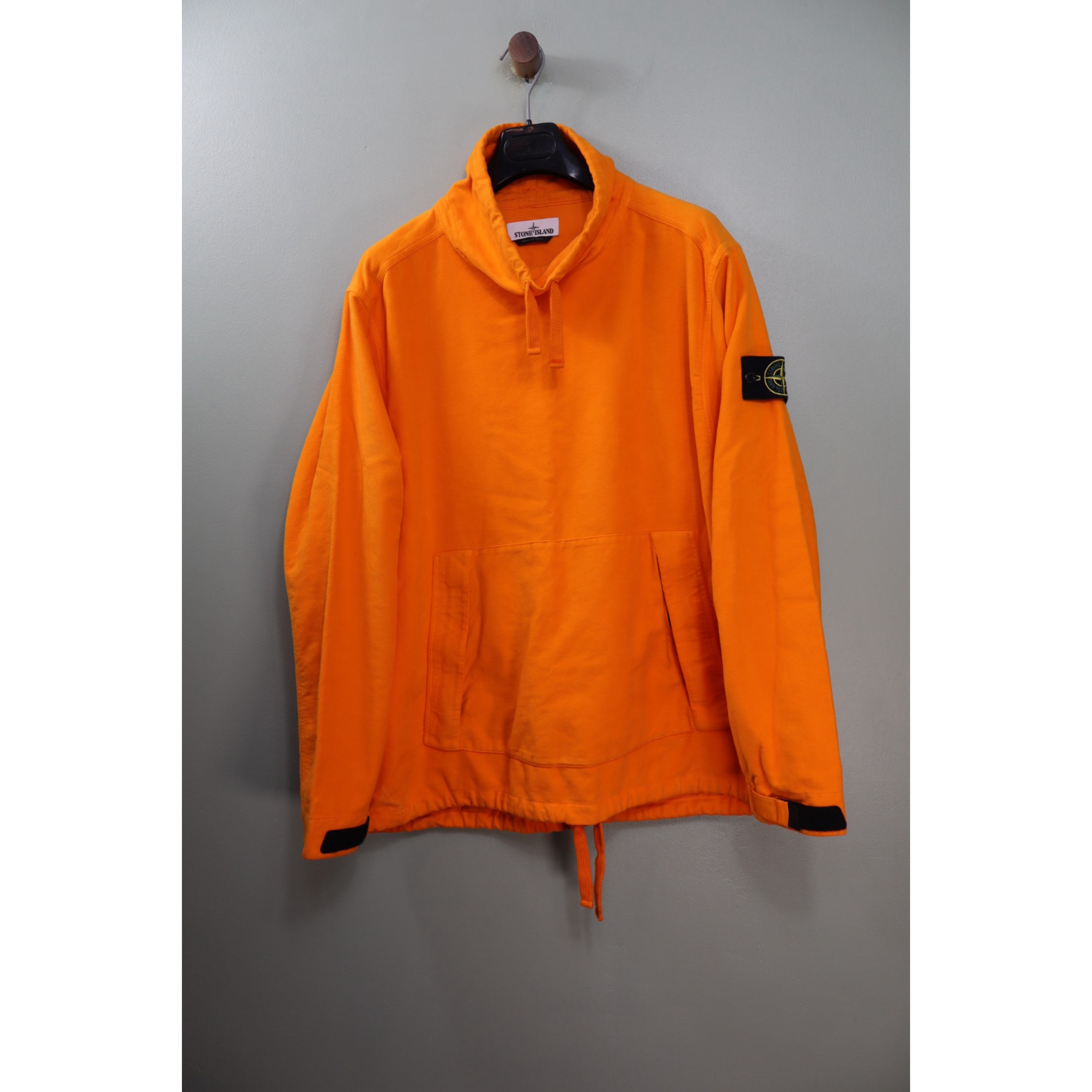 Stone Island Orange Mock Neck Jumper