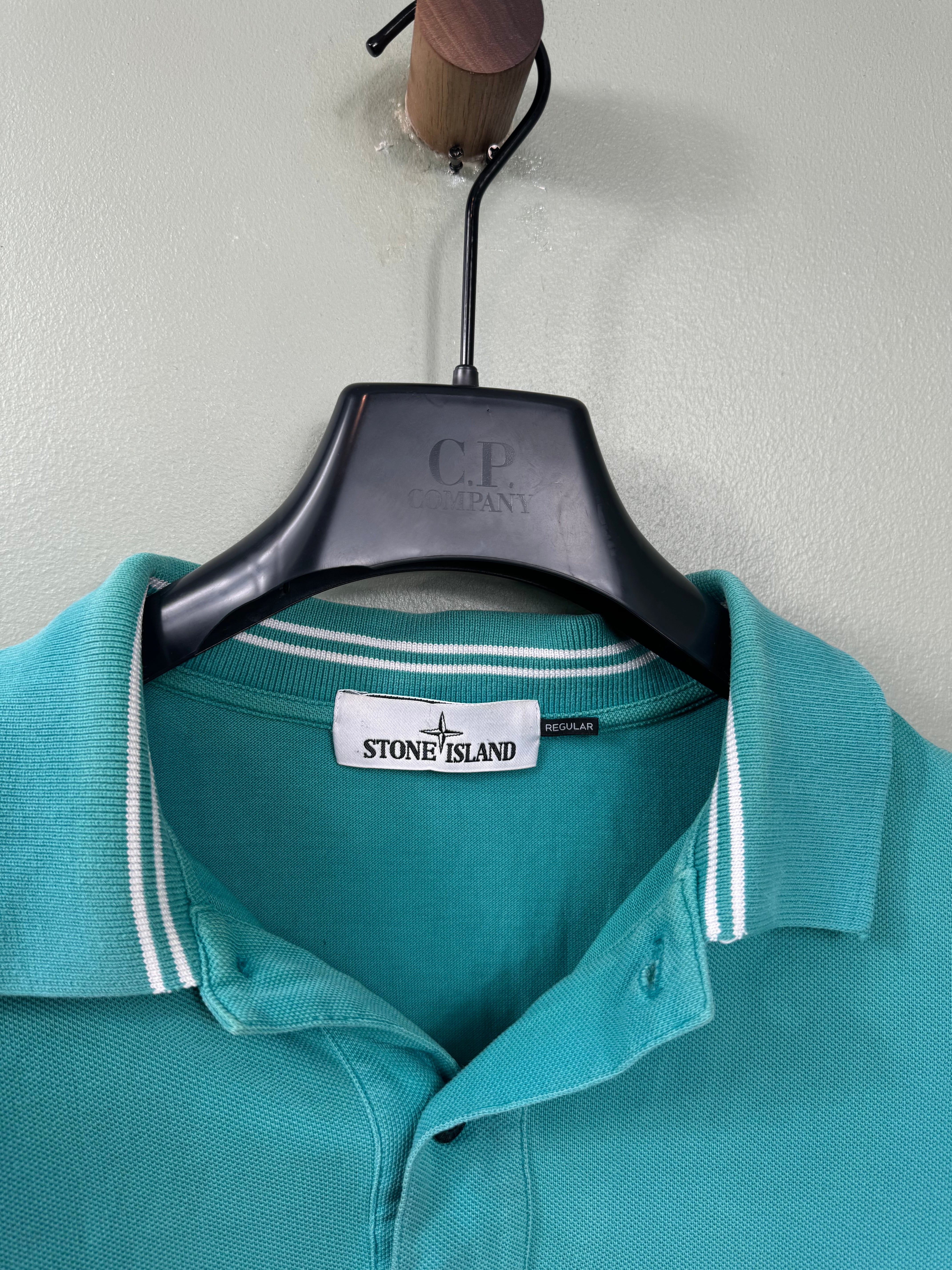 Stone Island Turquoise Polo