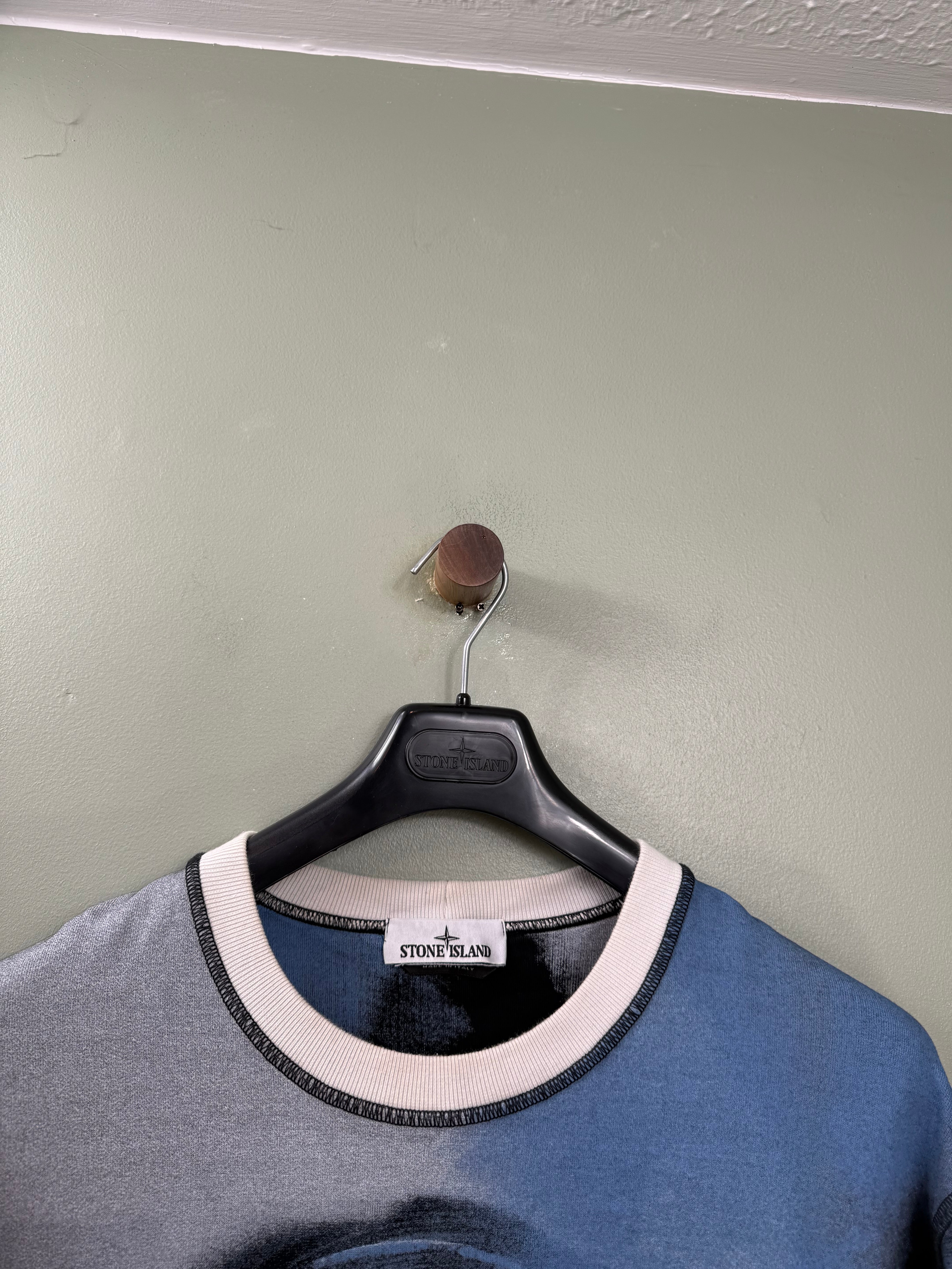 Stone Island Black Paint-Stroke Jumper