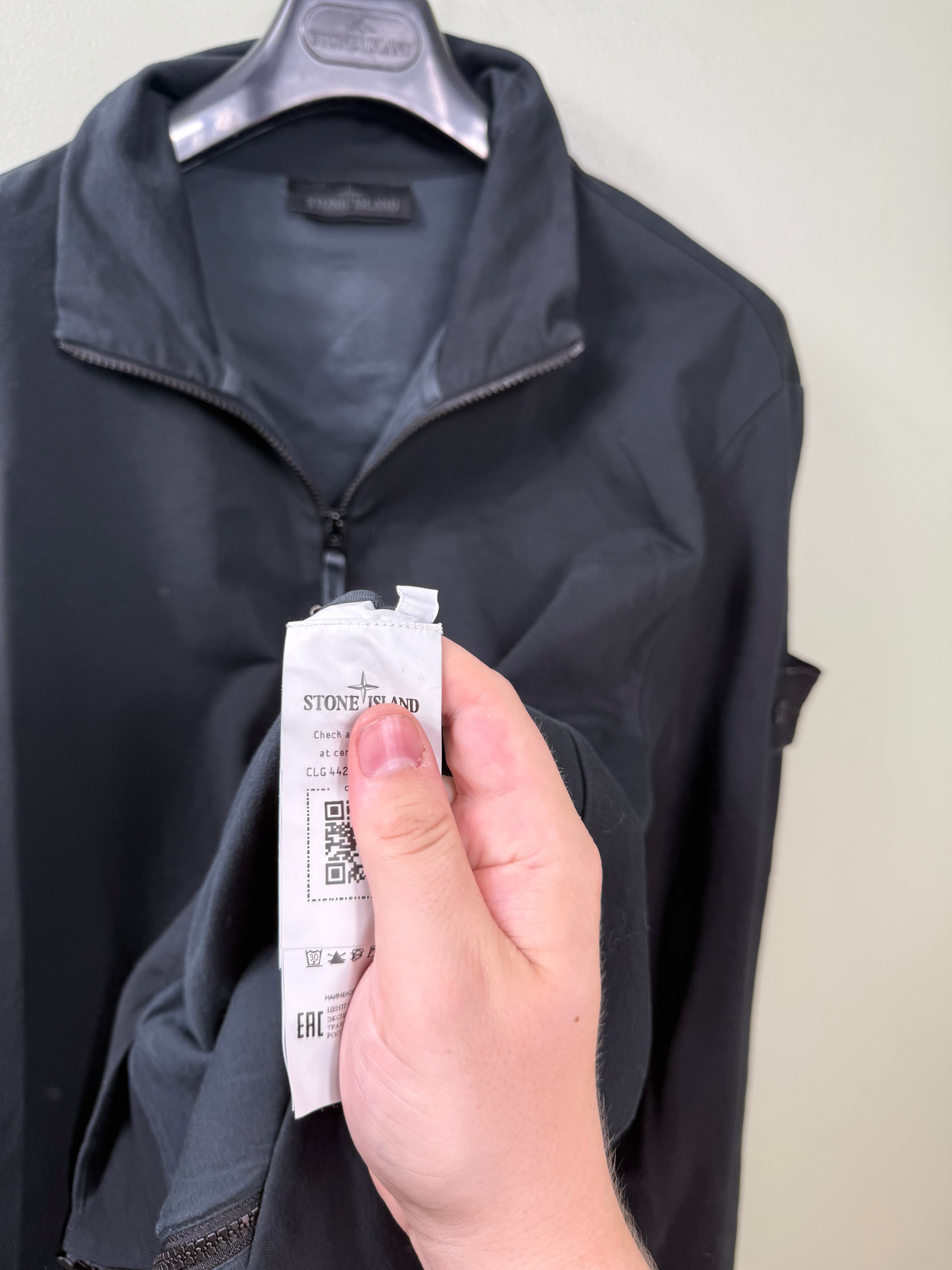 Stone Island Black Ghost Zipped Jumper