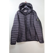 Stone Island Black Loom Woven Down Jacket