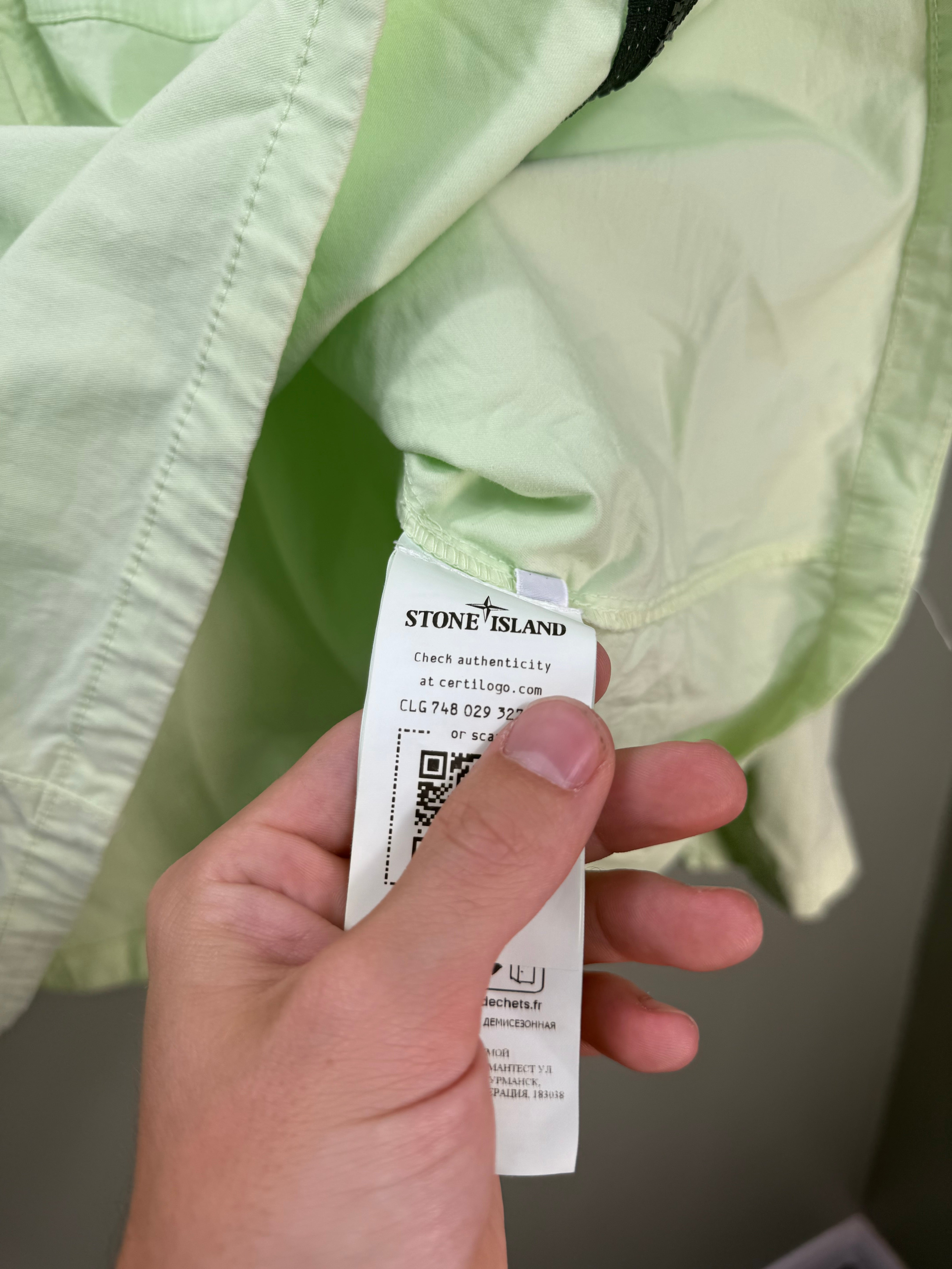 Stone Island Lime Overshirt