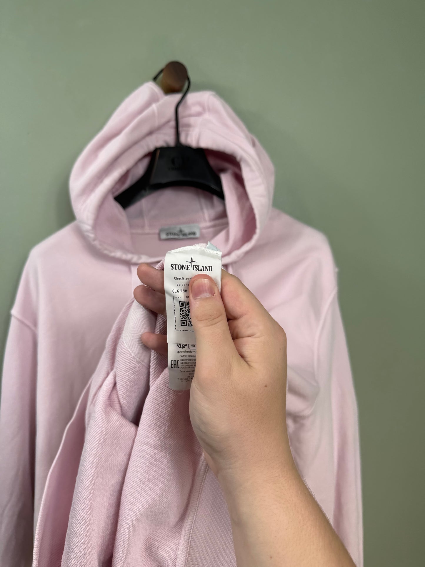 Stone Island Pink Hoodie