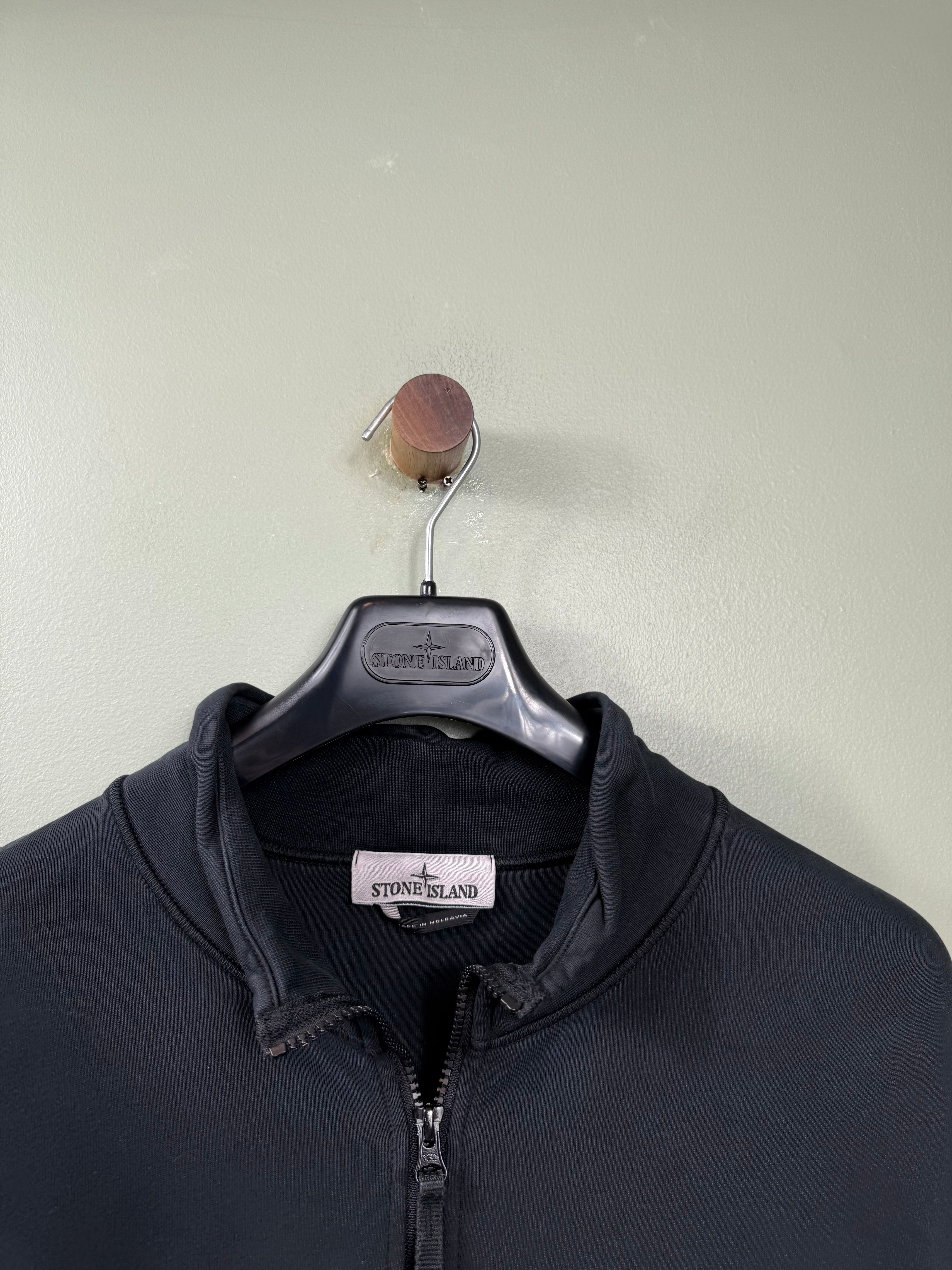 Stone Island Black 1/4 Zip Jumper