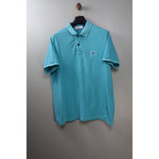 Stone Island Aqua Blue Slim Fit Polo
