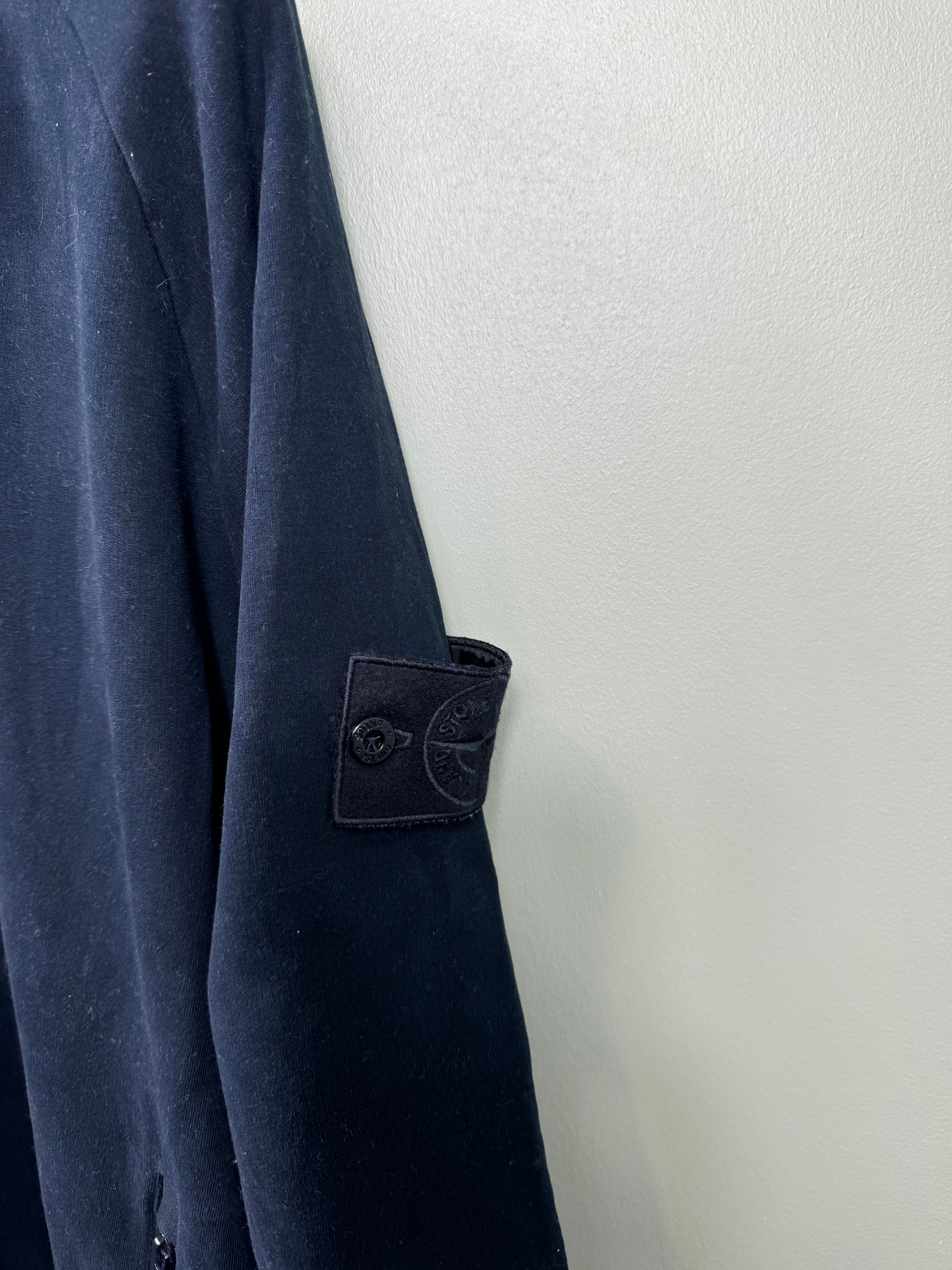 Stone Island Navy Ghost Zip Jumper