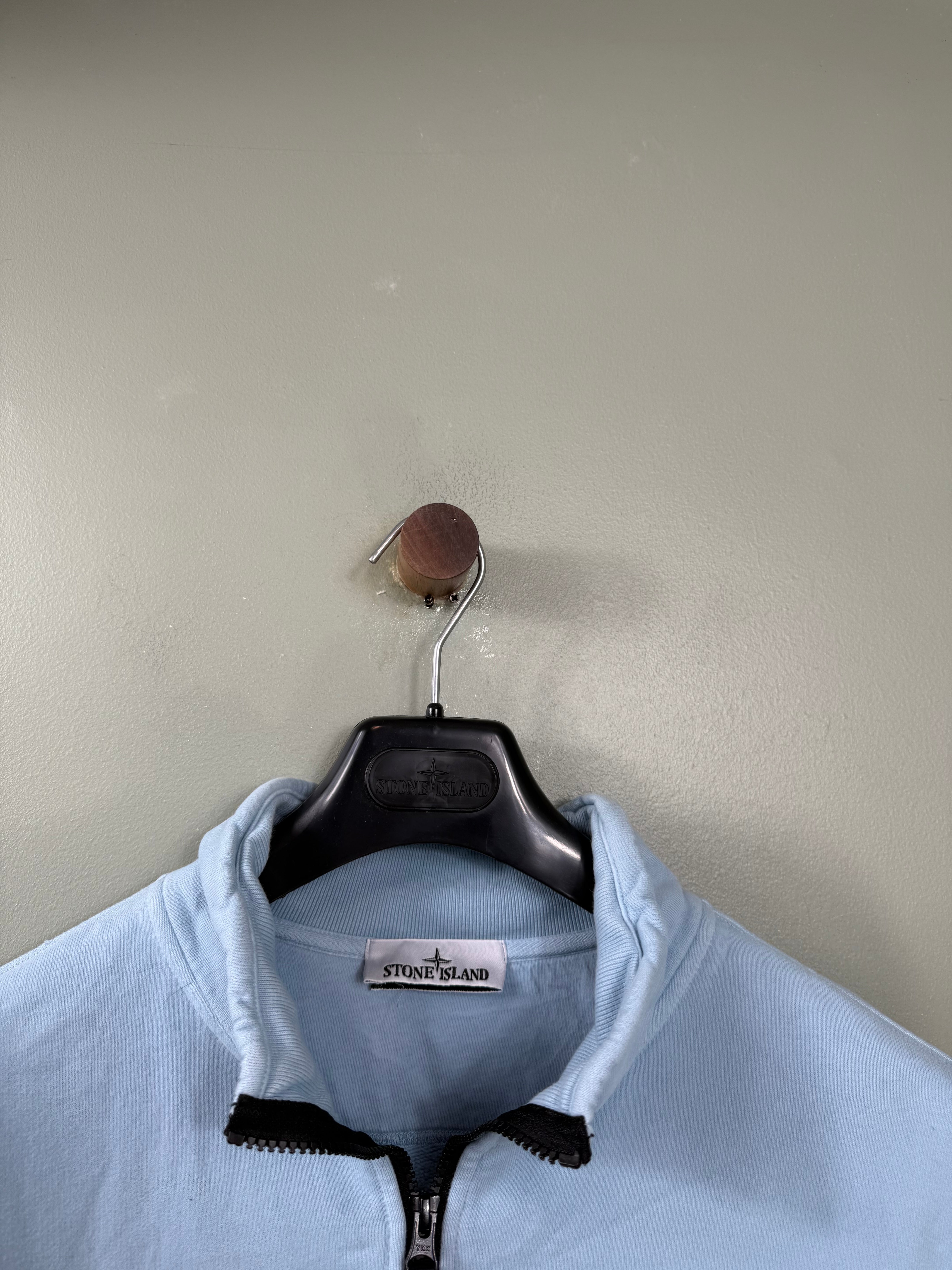 Stone Island Baby Blue 1/4 Zip Jumper