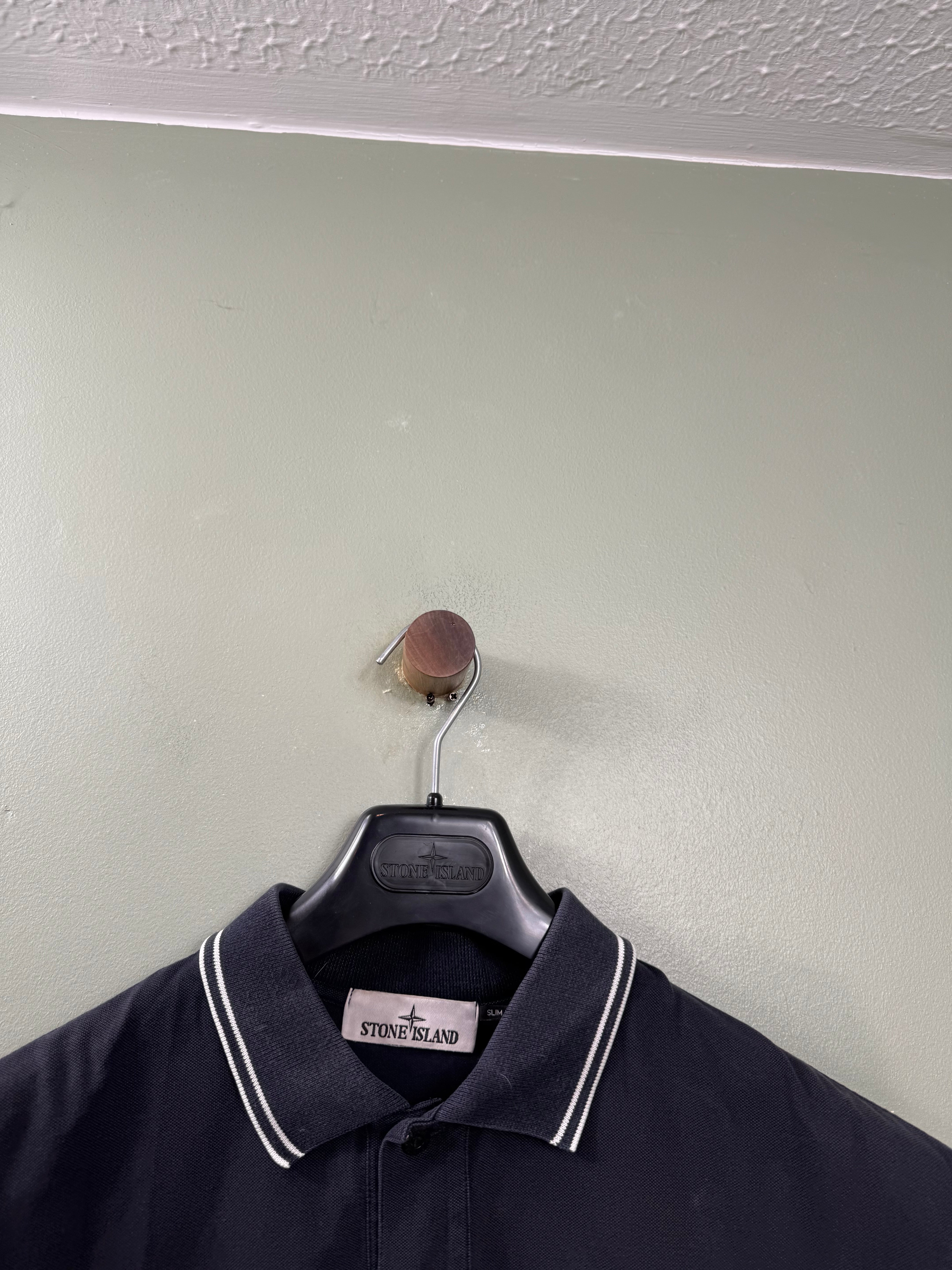 Stone Island Navy Slim Fit Polo