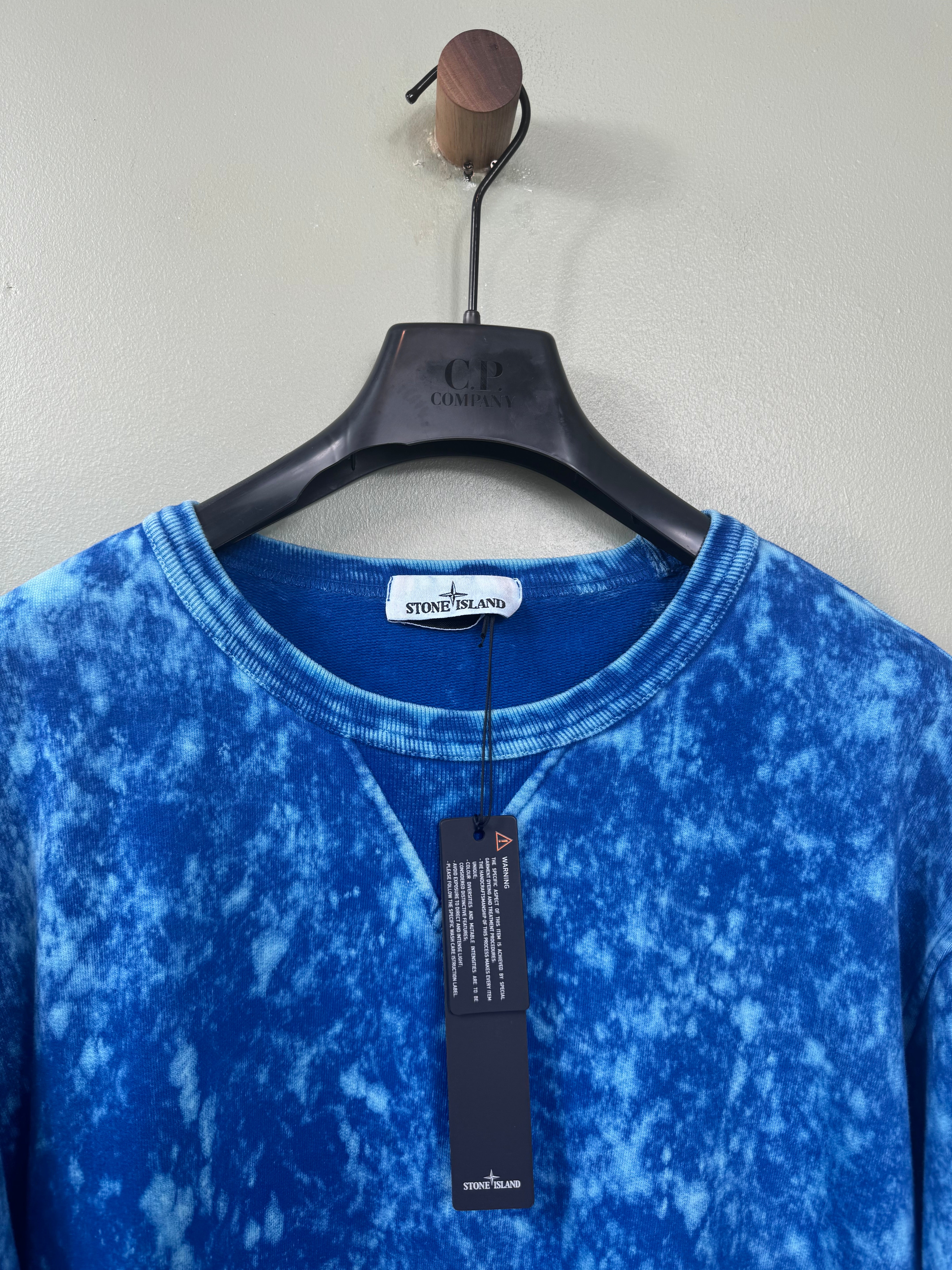 Stone Island Blue Ovo Dye Jumper