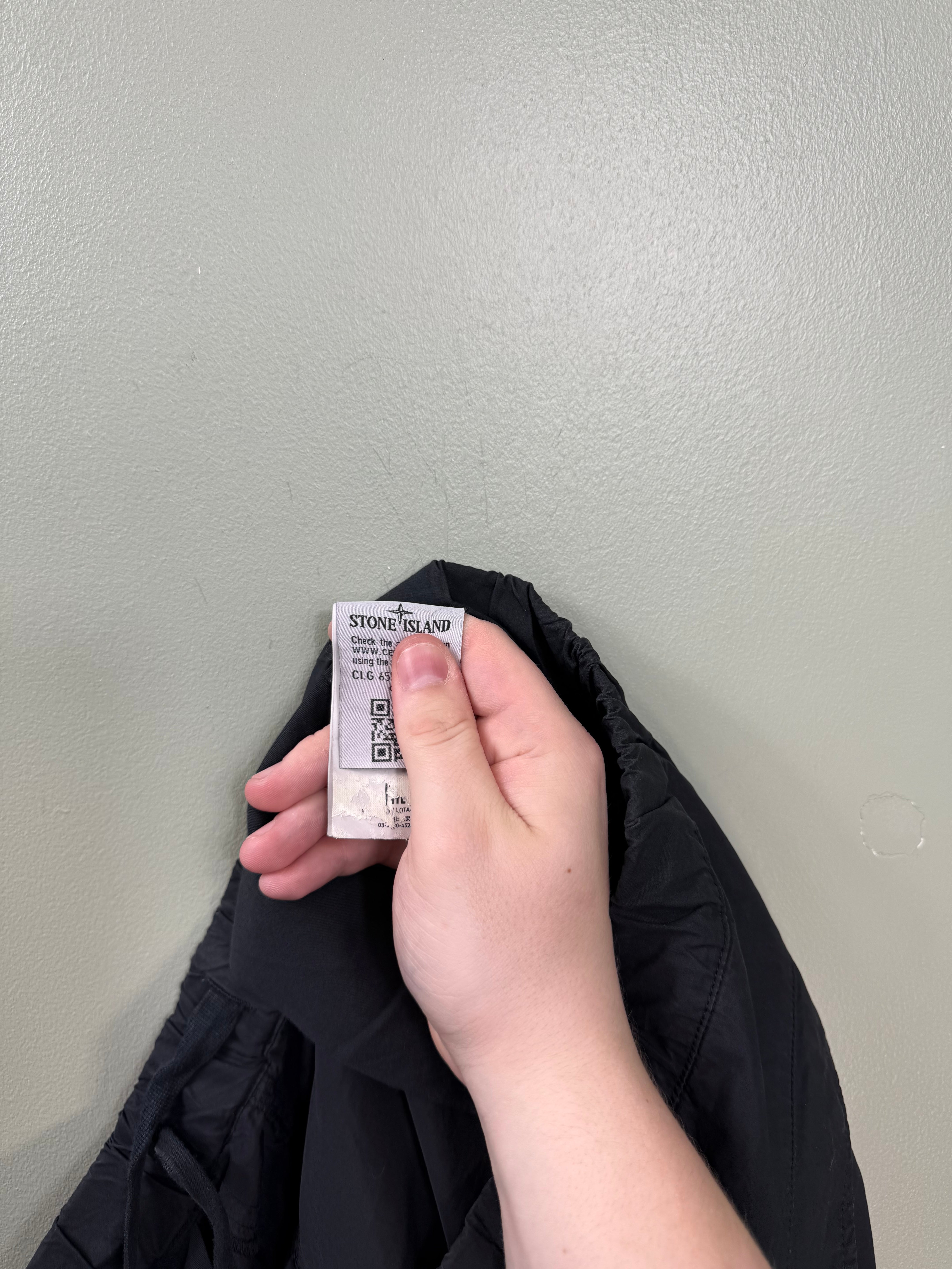 Stone Island Black RE-T Cargo Bottoms