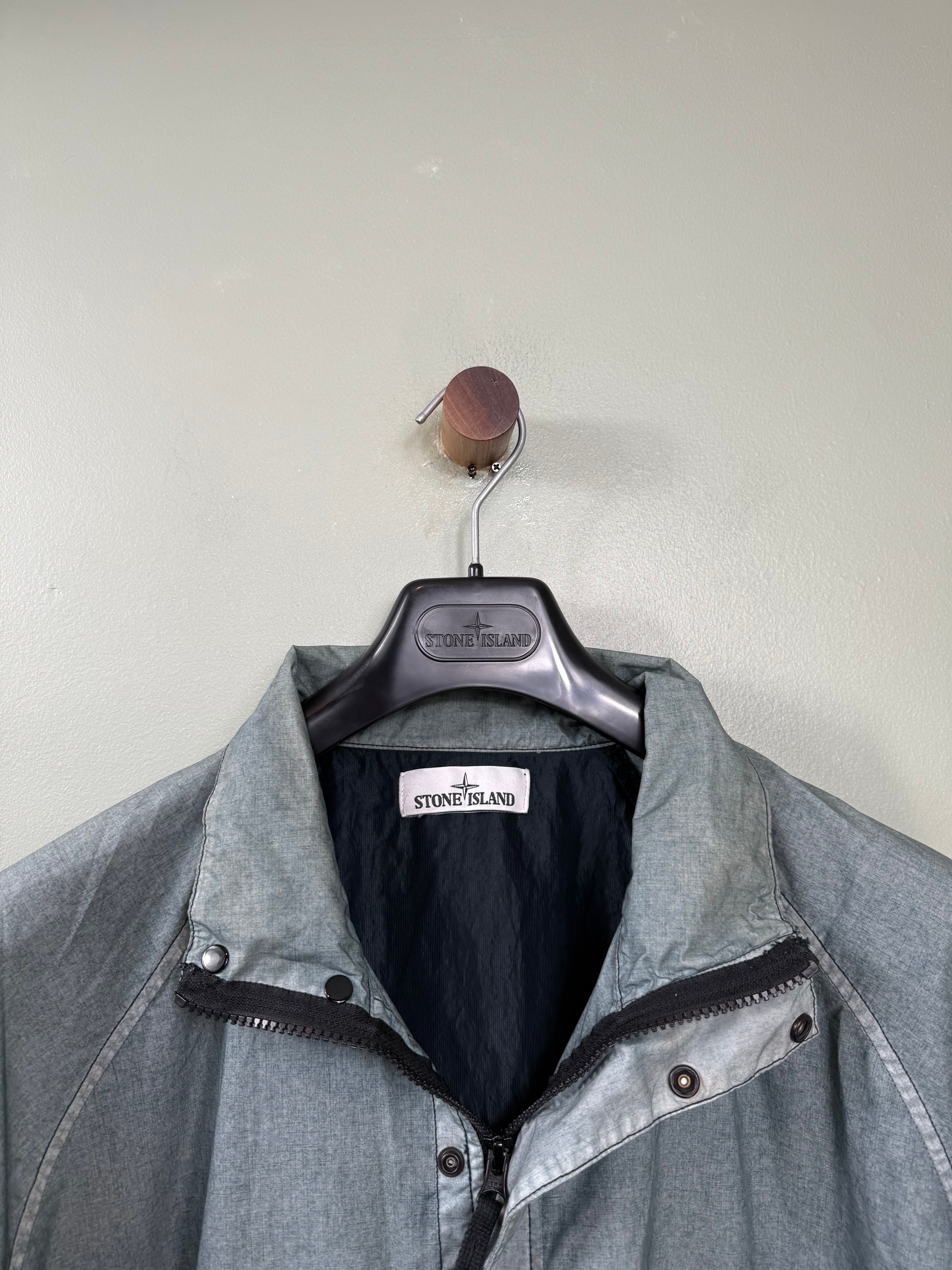 Stone Island Grey Resin Poplin Smock