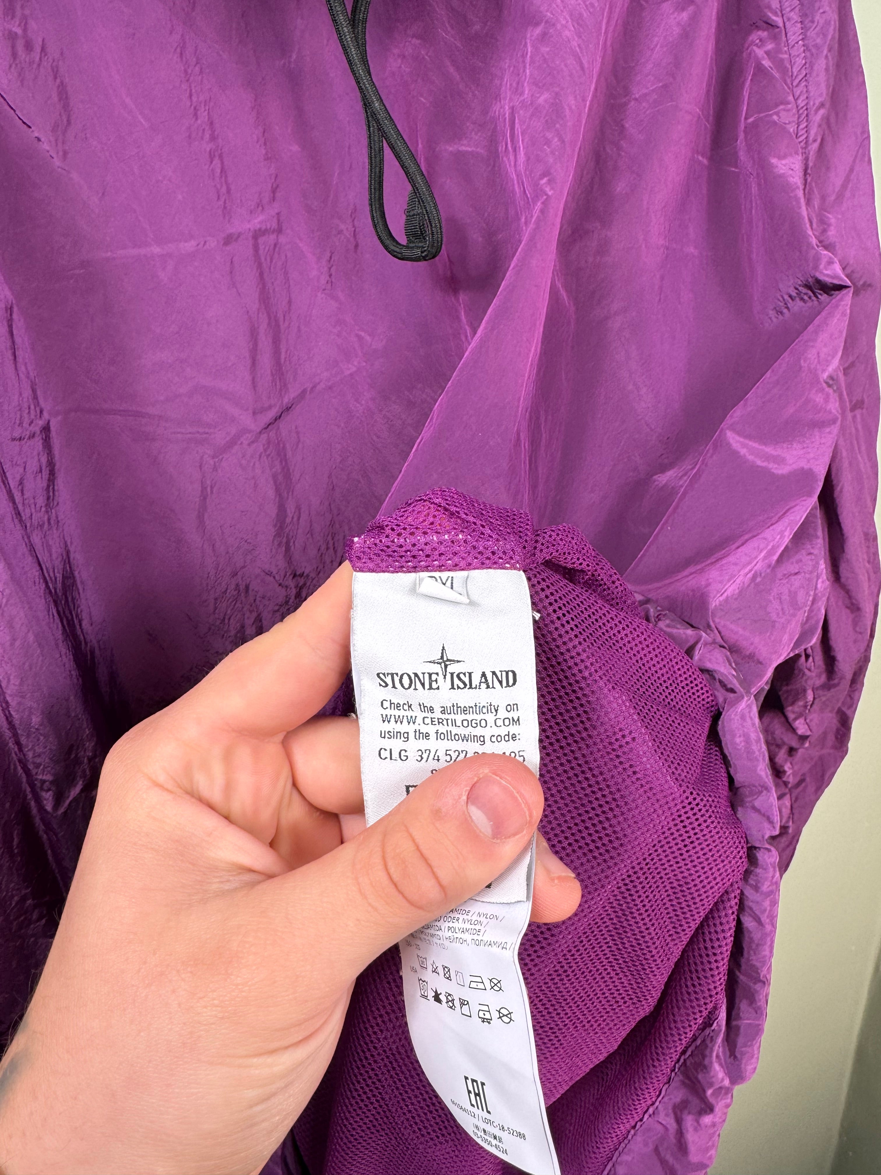 Stone Island Purple Nylon Metal Smock
