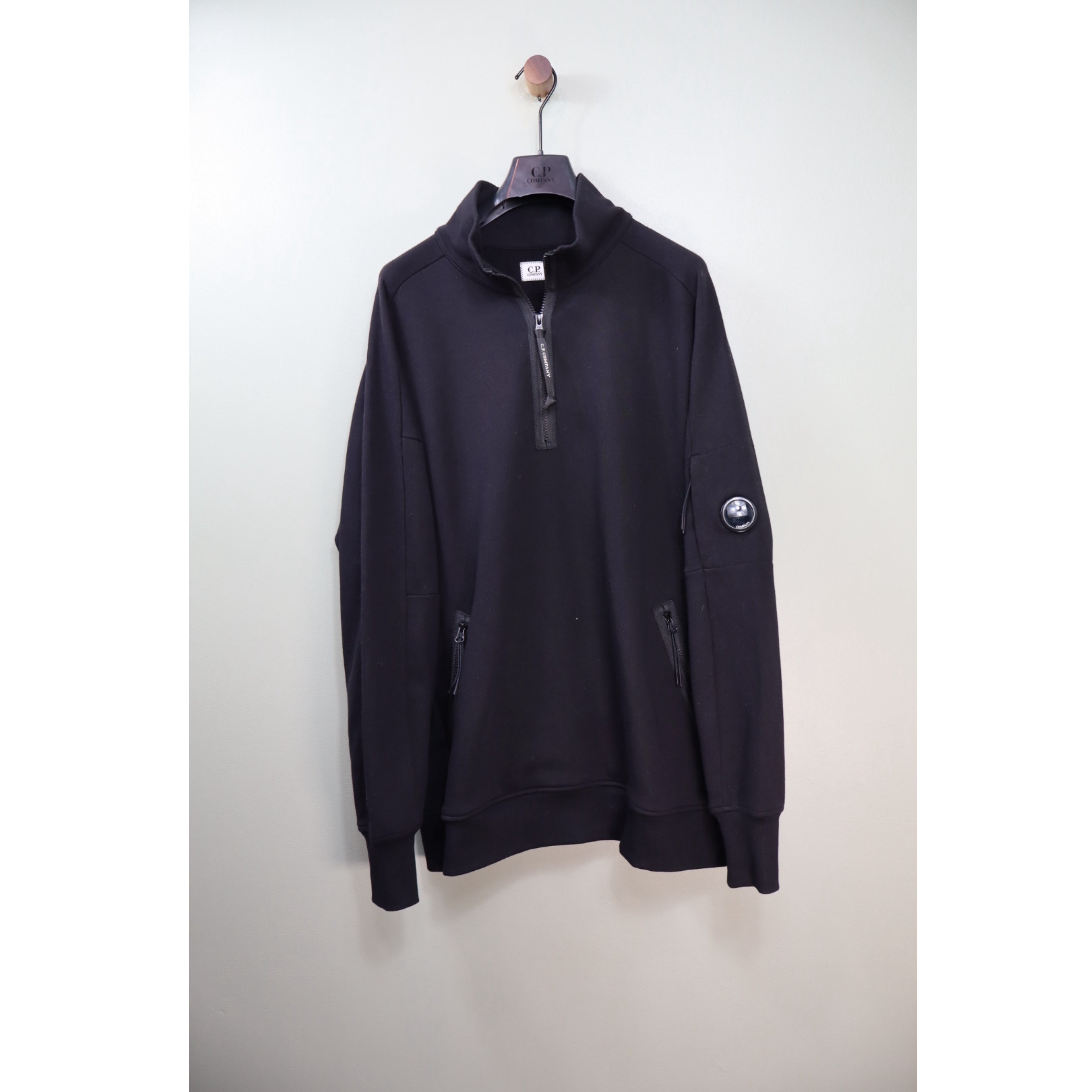 CP Company Black 1/4 Zip Jumper