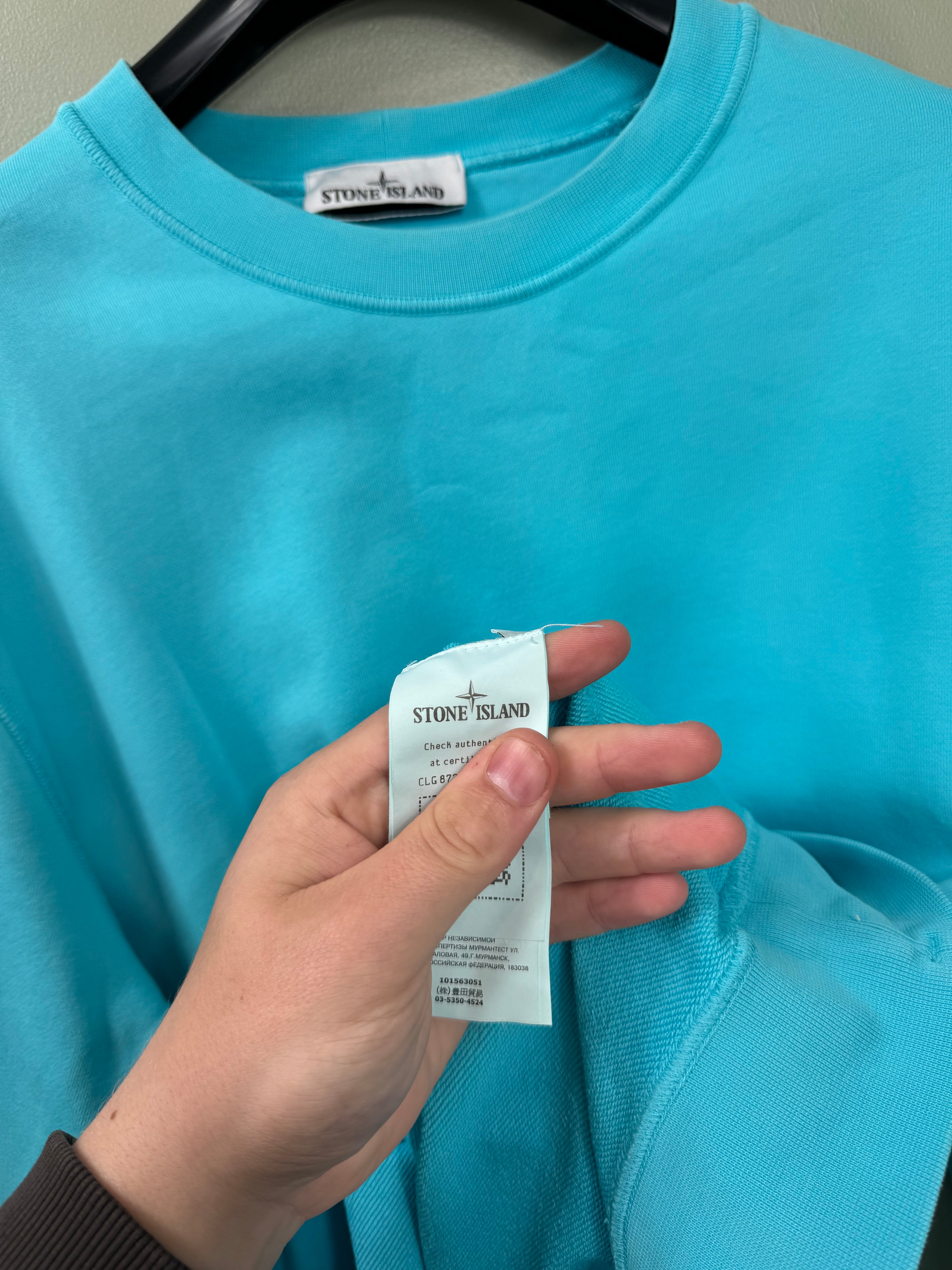 Stone Island Aqua Blue Jumper