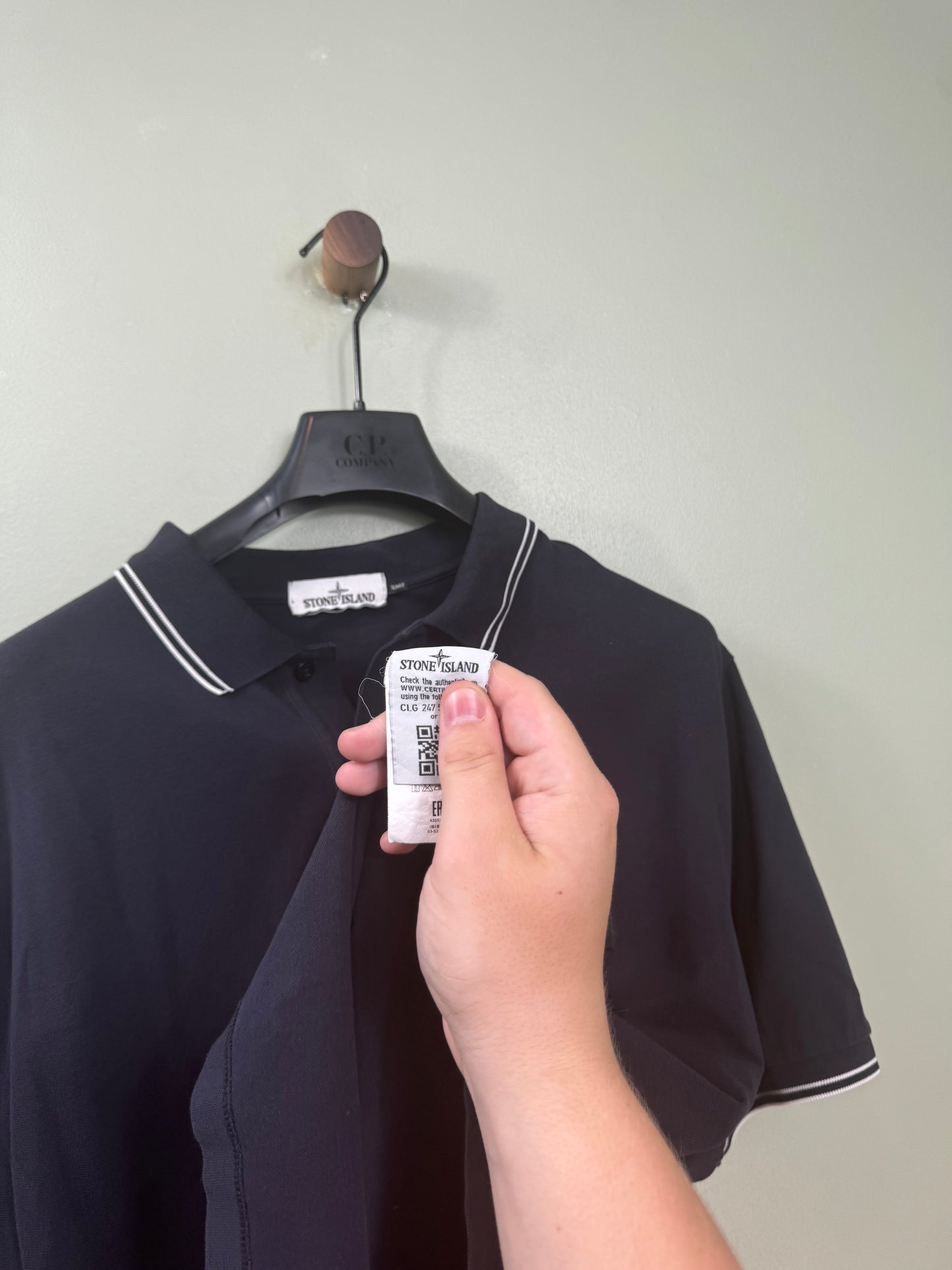 Stone Island Navy Slim Polo